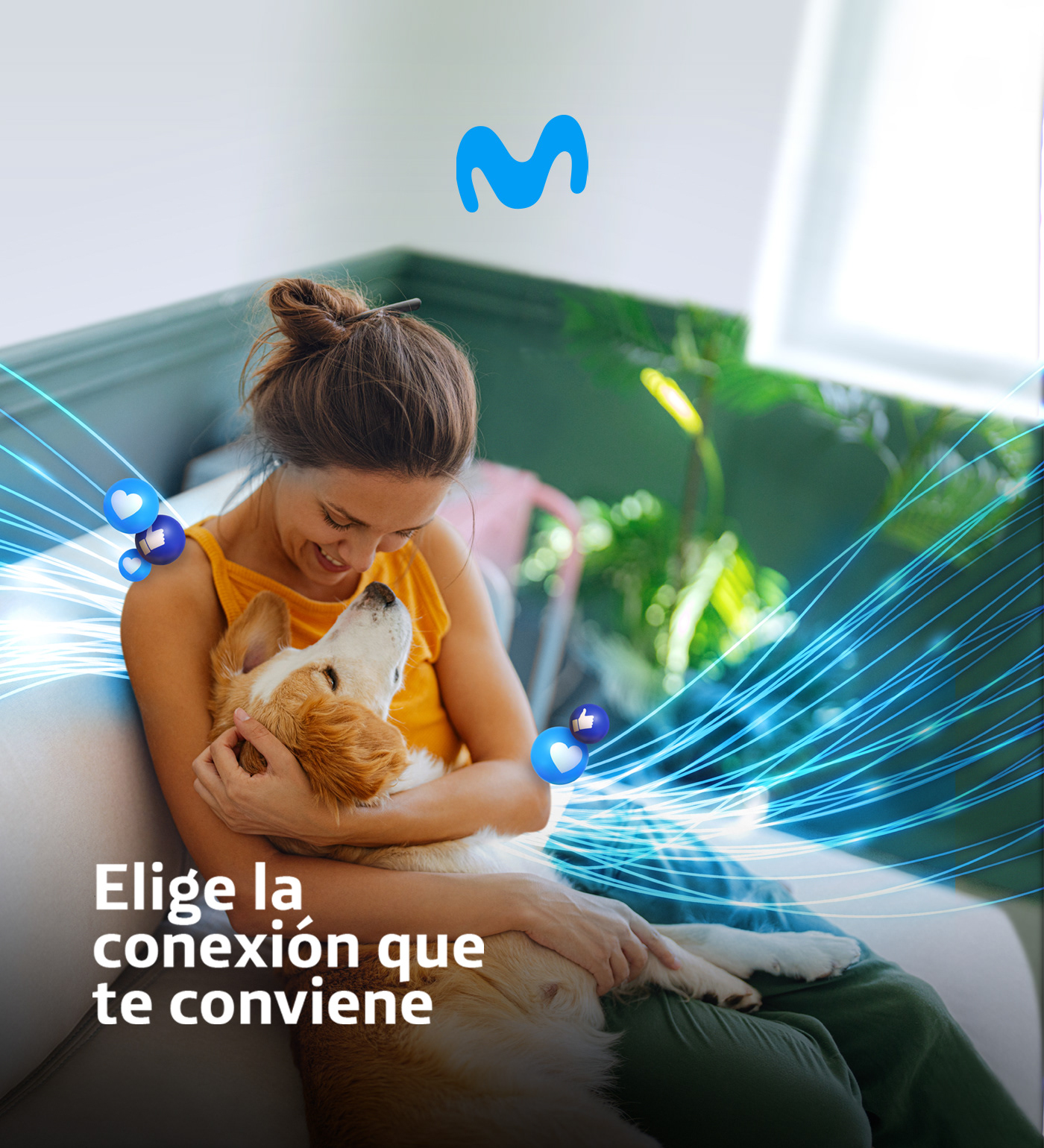 Advertising  brand identity conexion connection marca movistar publicidad red Technology Telefonica