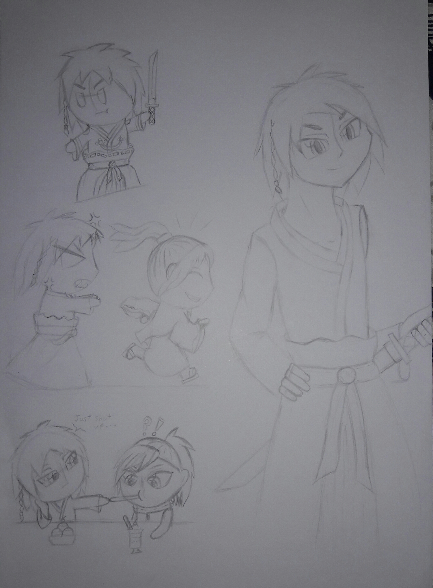Character design  Drawing  katana oc original character sketch warrior