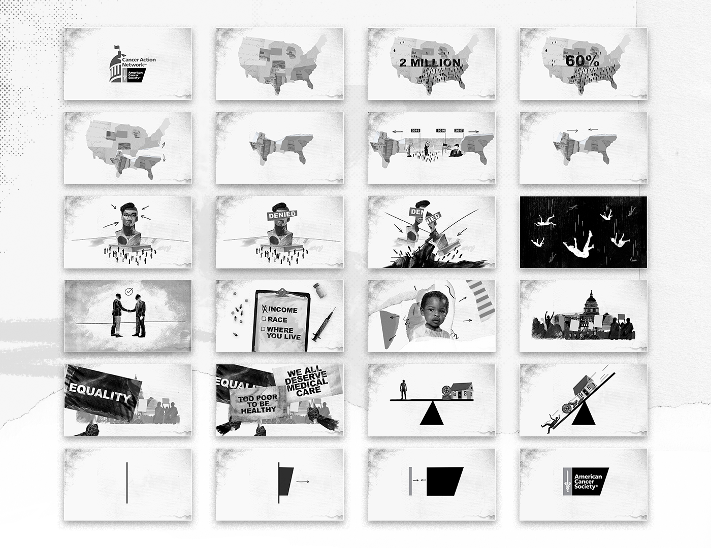 2D animation  collage digital Mix media motion paper cut