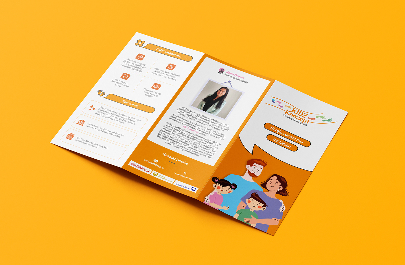 trifold corporate business trifold brochure design