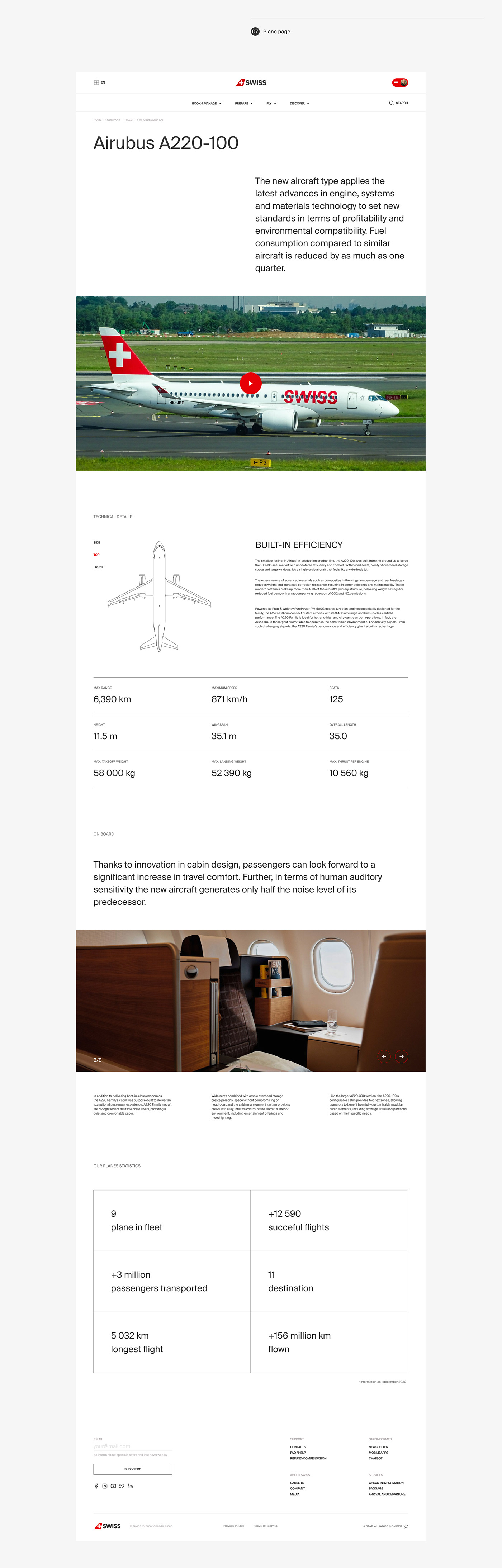 airline plane site swiss swiss typography Travel ux/ui
