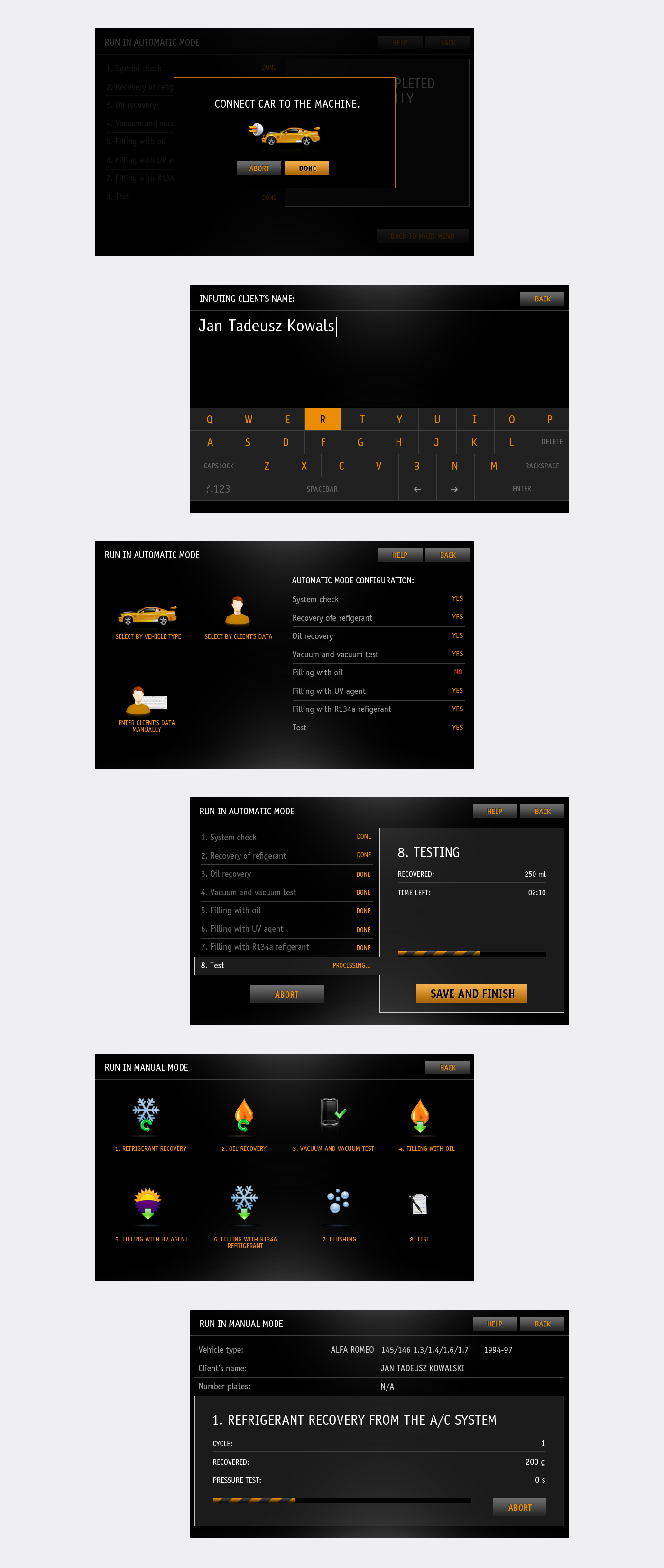 car machine UI ux automotive   user interface