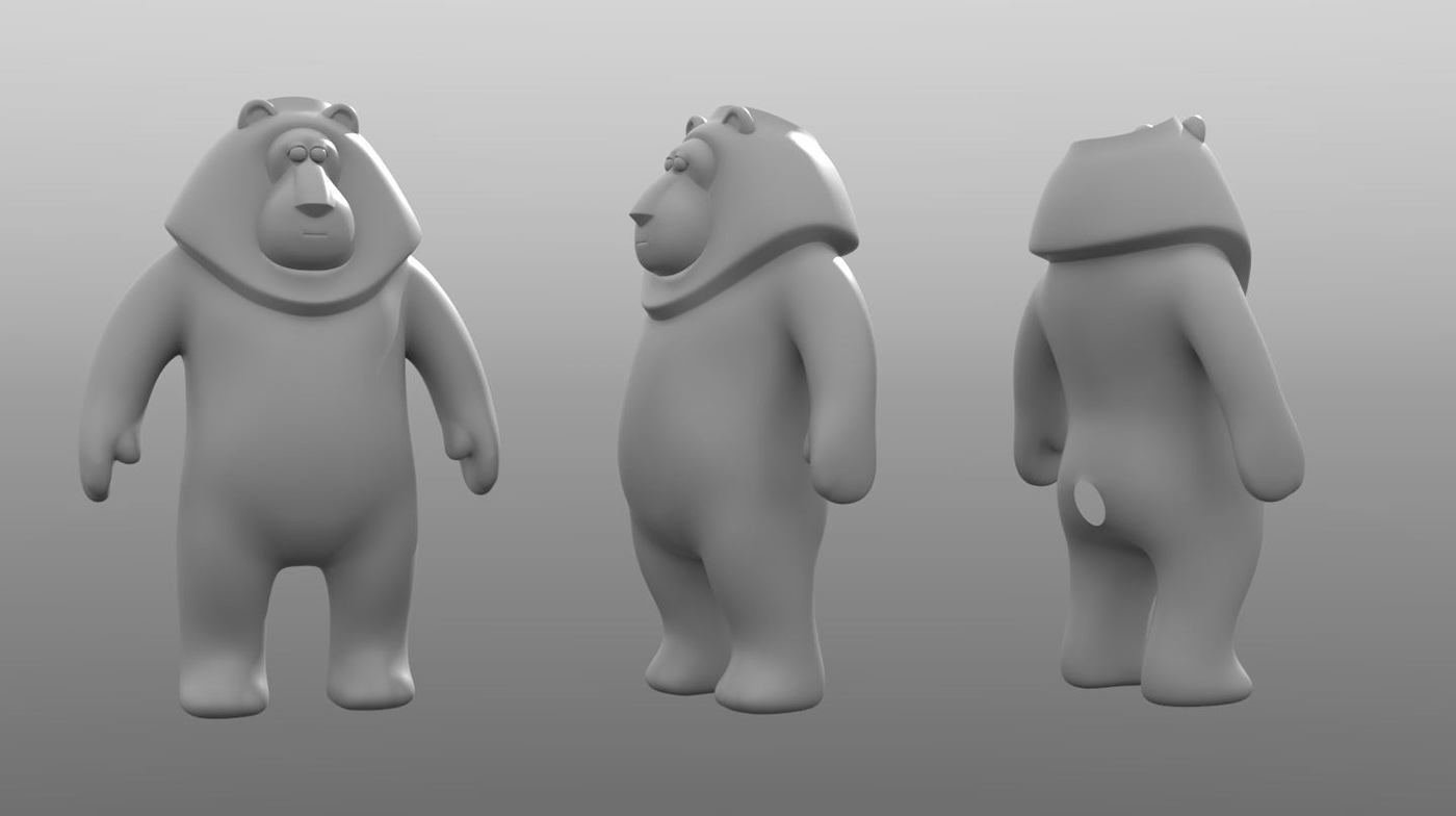 Unreal Character modeling 3D mobile AR game assets design concept