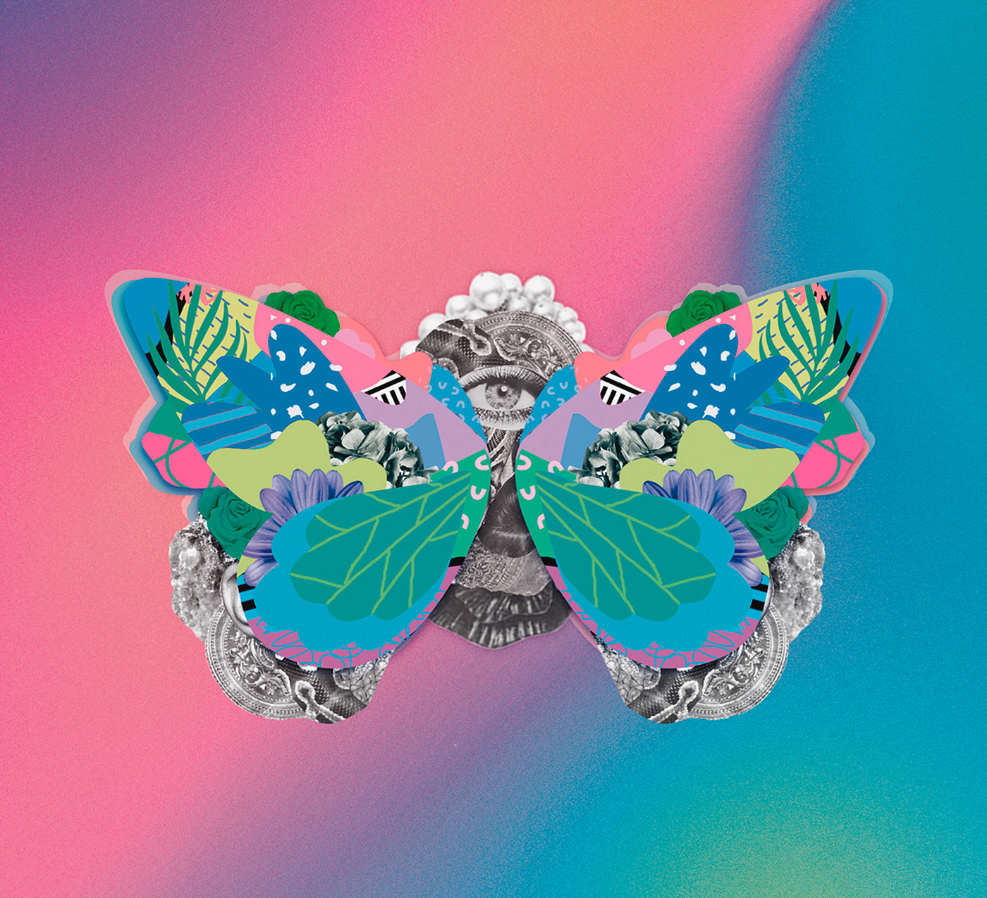 butterfly digital hp peruvian artwork colorful ArtDirection Project Hewllet-Packard gif