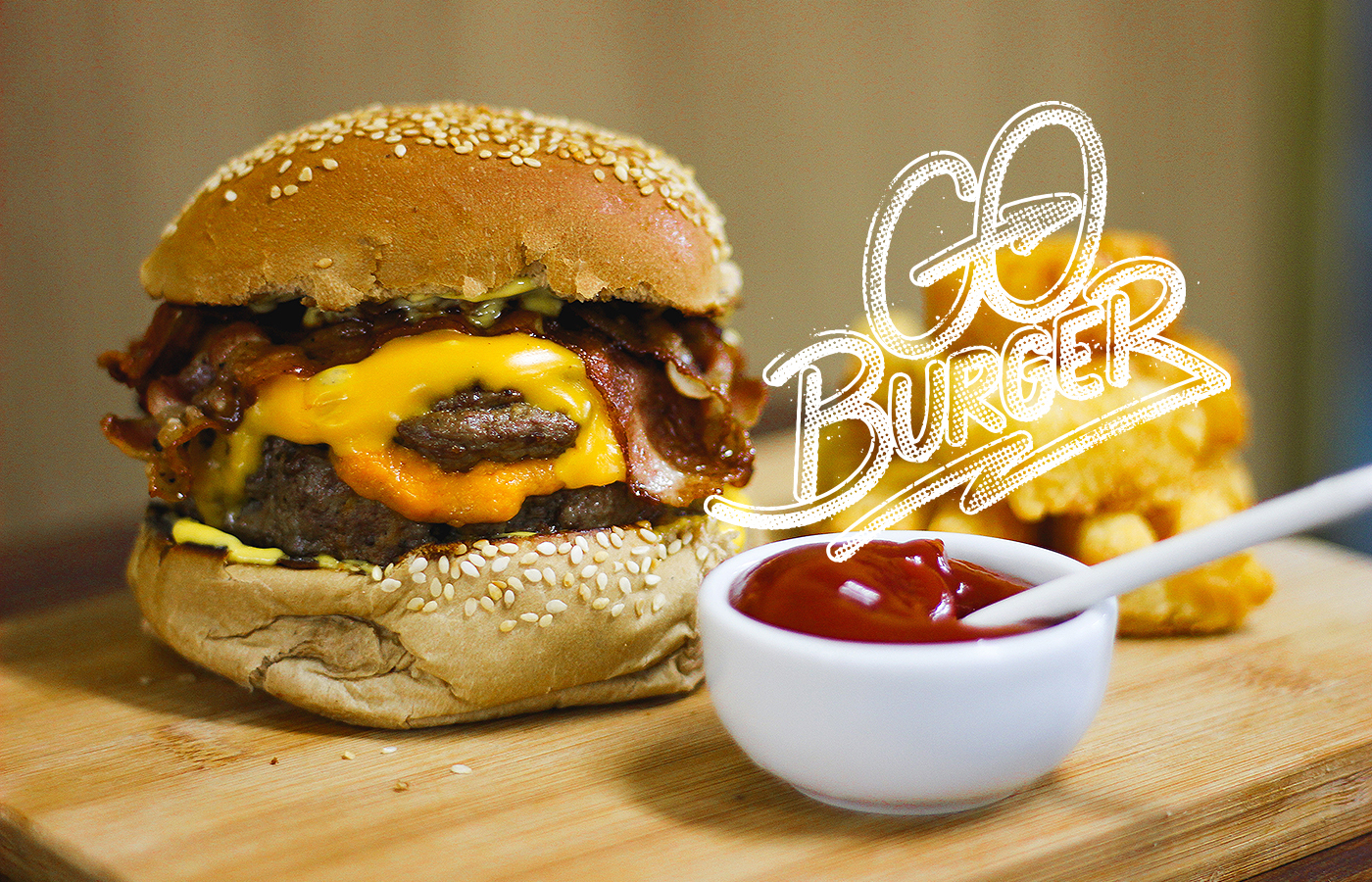burger fastfood Food  vintage grunge Retro ninja grill poster menu