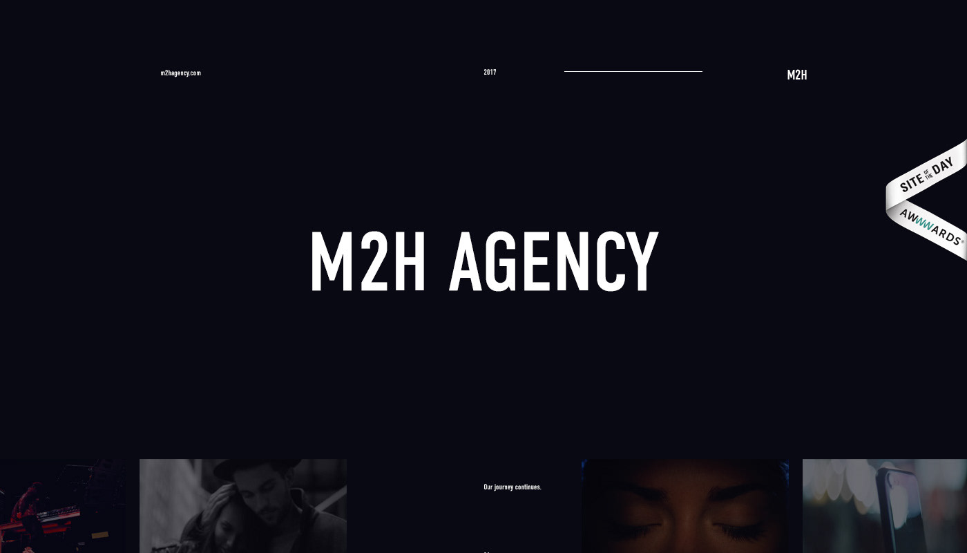 m2h m2hagency Website Web promo simple clean portfolio