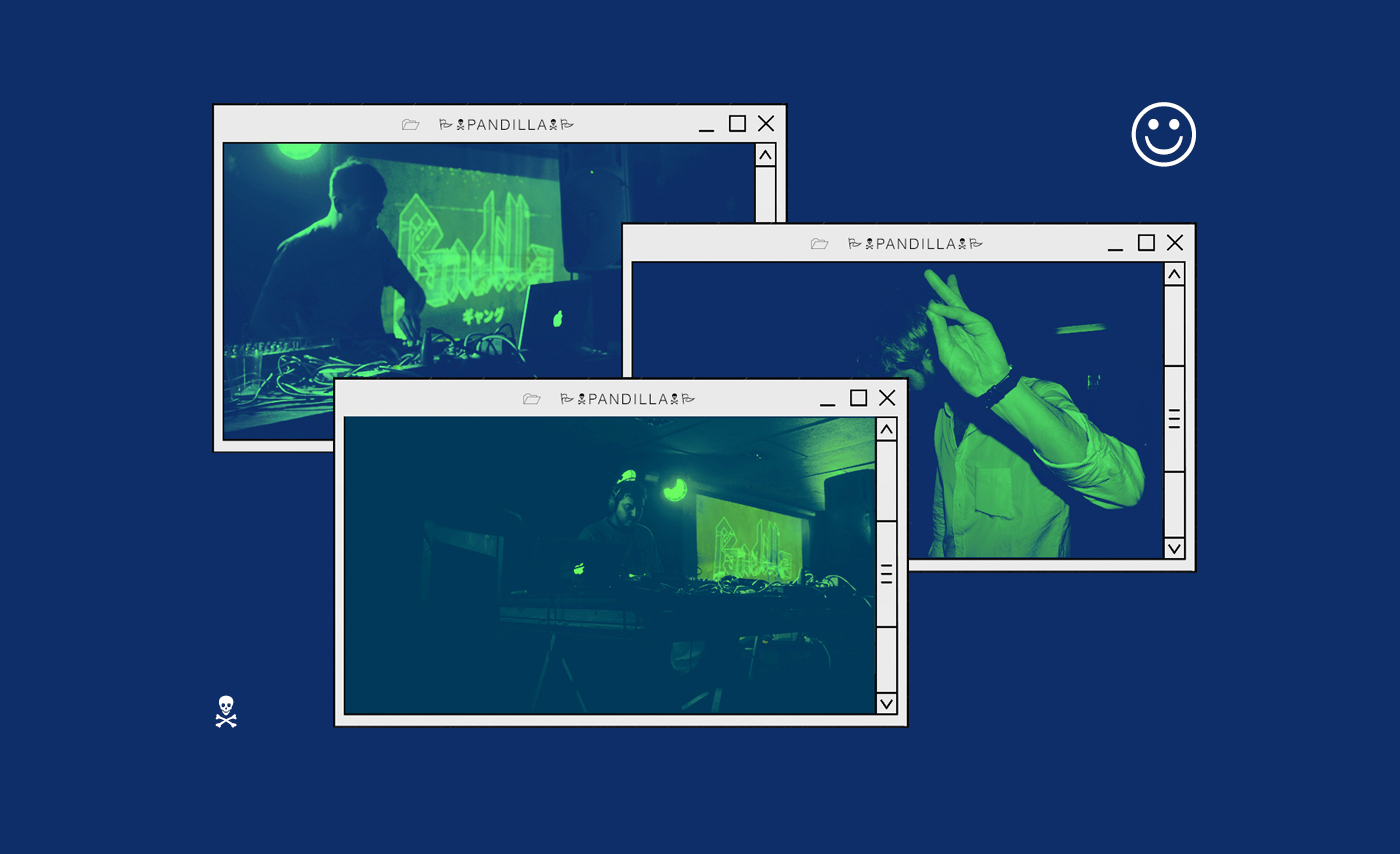 pandilla hype party electronic motion graphic 3D Cinema Glitch Retro 90s Internet house hip hop