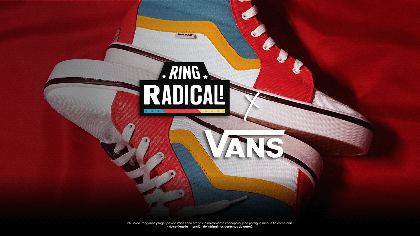 Vans Vans shoes shoes shoes design custom design branding  brand identity Branding design lucha libre tenis