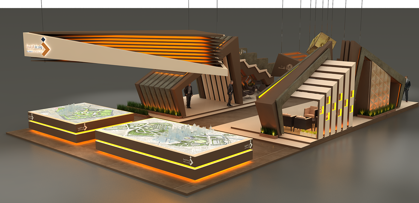 Wahet El zaweya Stand Exhibition  cityscape dubai architecture booth booth design setting