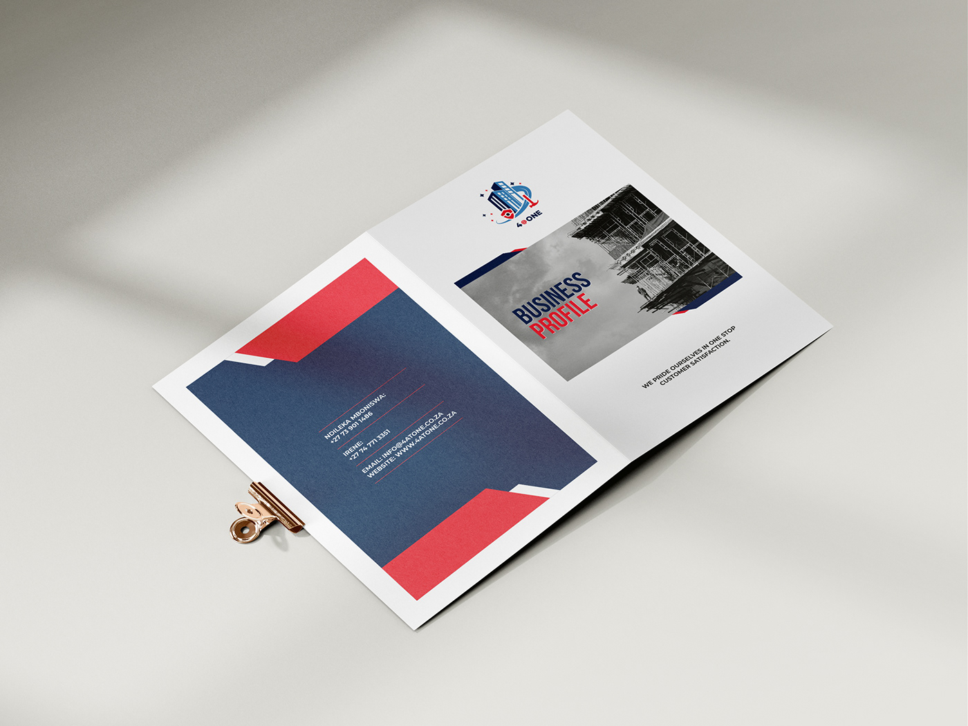 4@one A4 brochure brochure design business brochure business profile Company Brochure company profile Corporate Profile graphic design  print design 