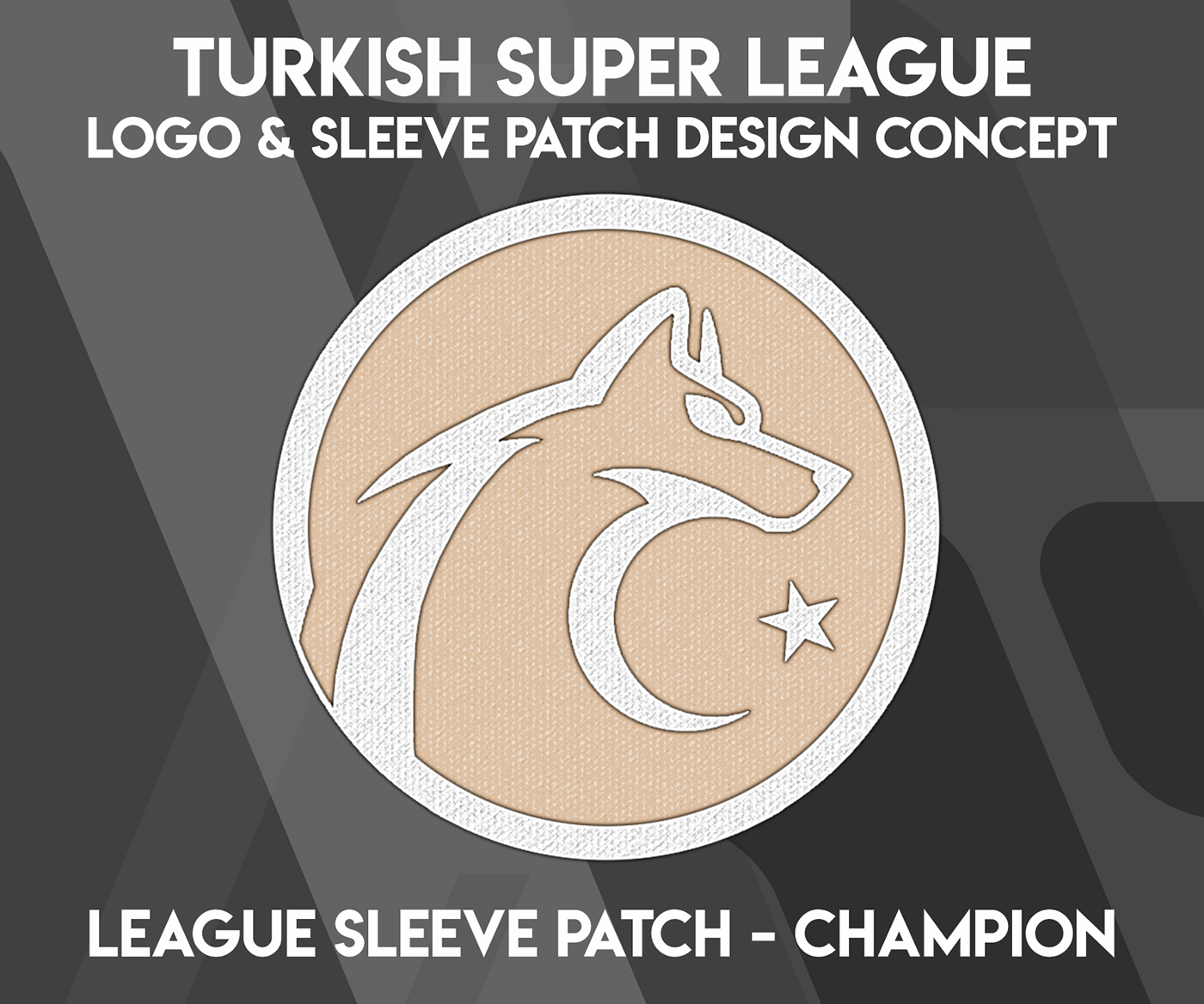 logo design concept turkish super league lig sleeve patch