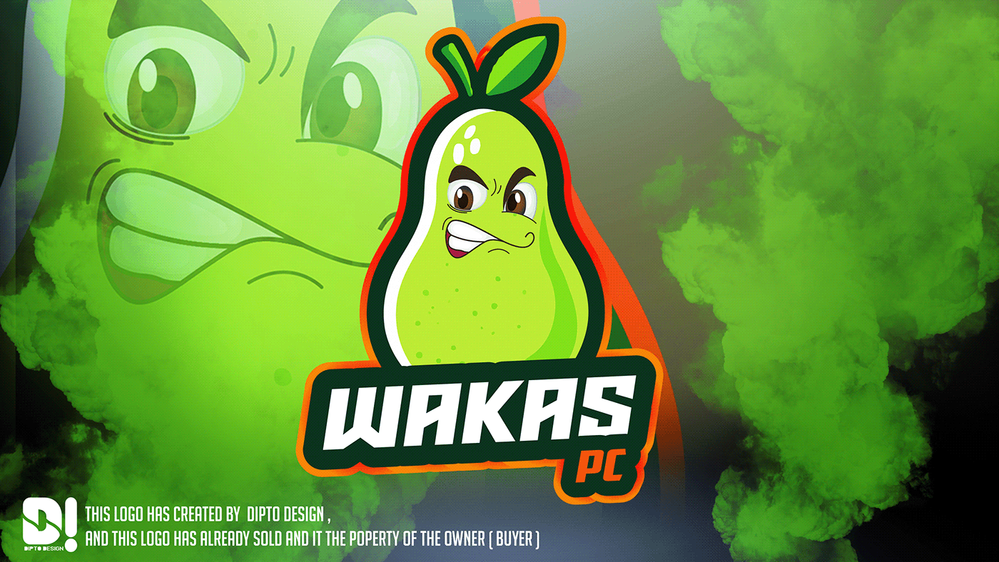 Angry Pear eSport Gaming Mascot Logo