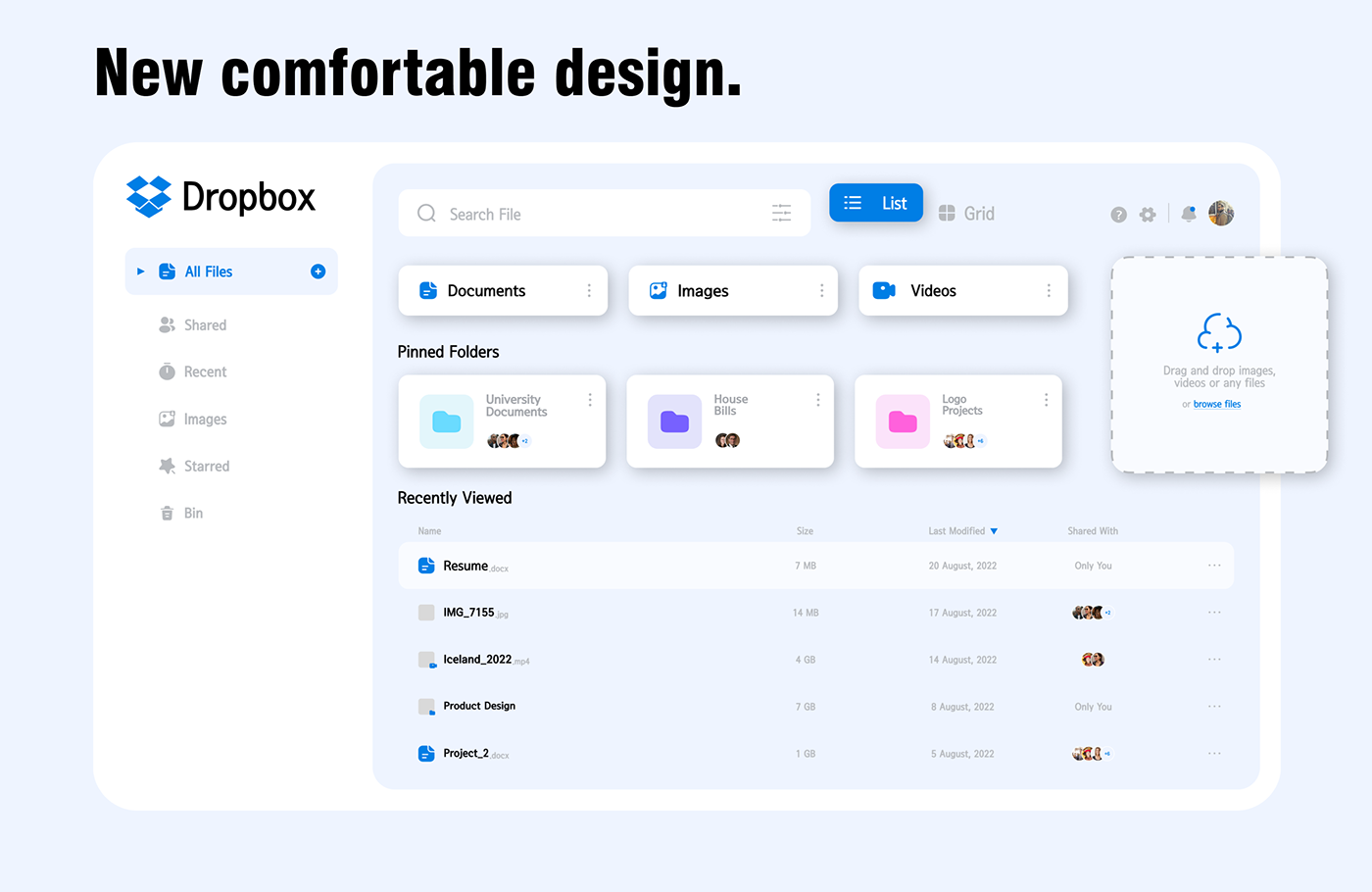 dropbox redesign Website UI/UX Figma ui design user interface UX design user experience Web Design 
