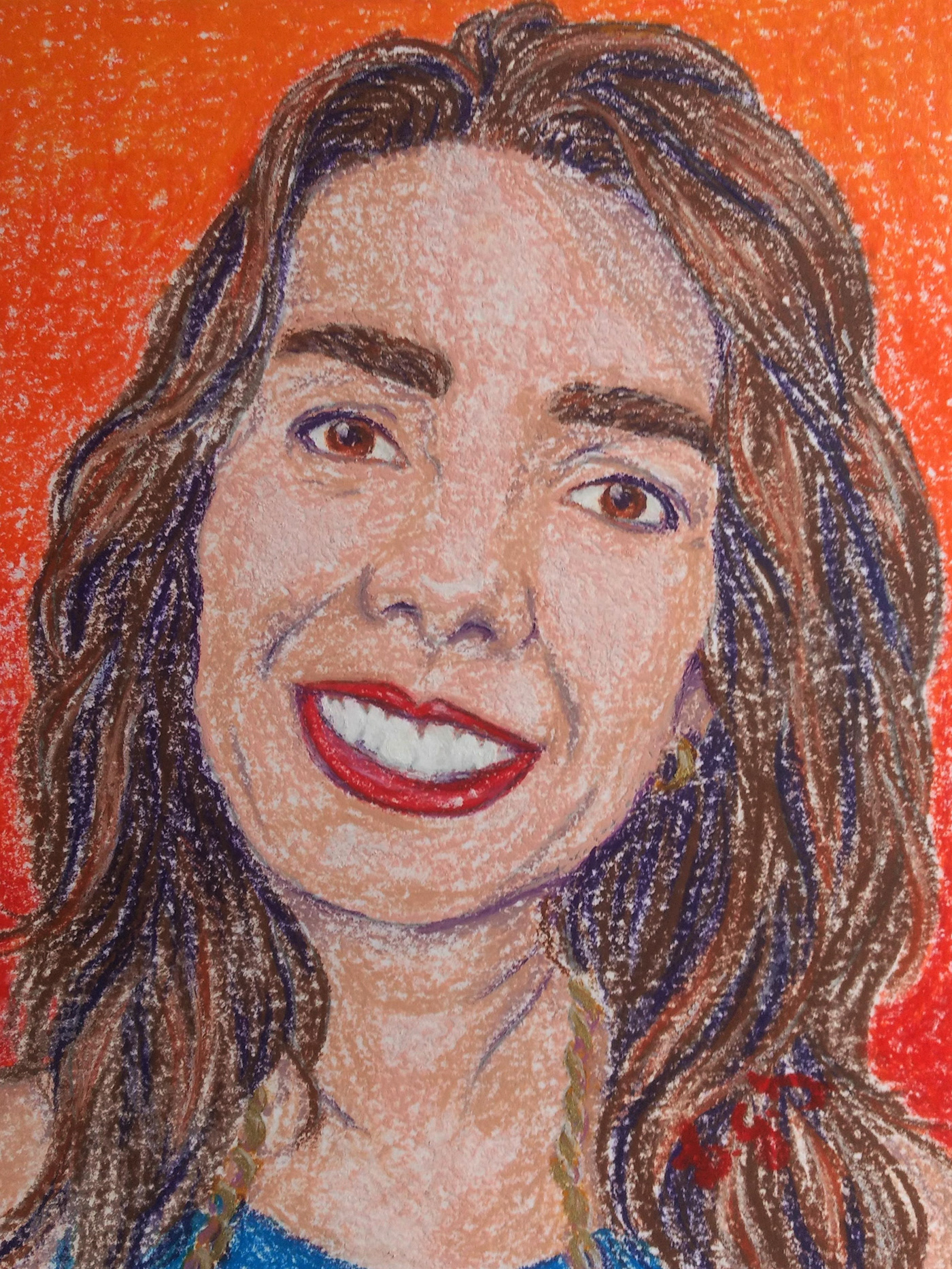 retrato portrait oil pastels pastel oleoso desenho Ilustração Drawing  illustratoin