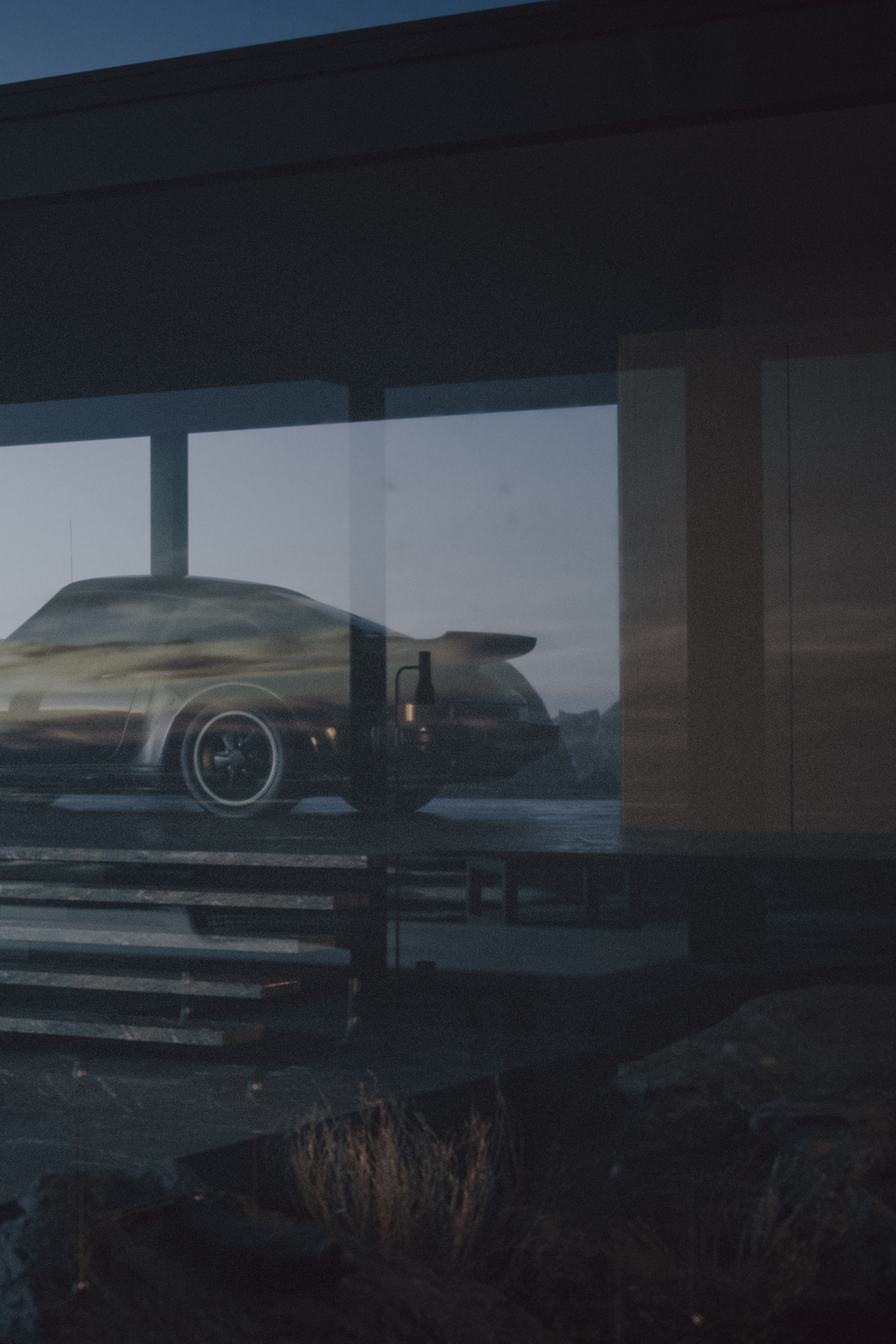 automotive   Automotive design Automotive Photography CGI cinematography landscape photography lighting Porsche realtime Unreal Engine