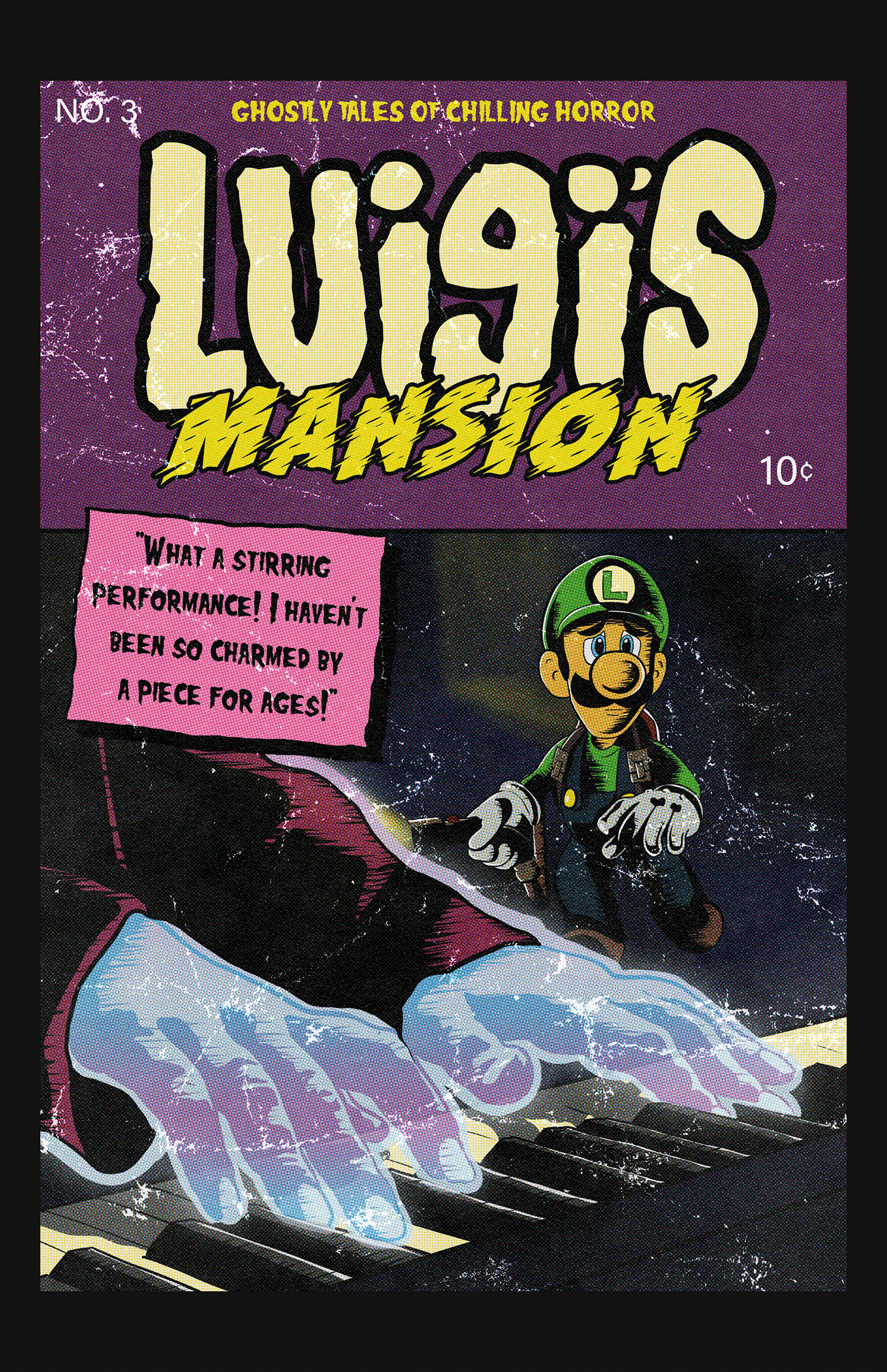 Fan Art GameCube Halloween horror Horror Comic Luigi luigis mansion mario Nintendo spooky