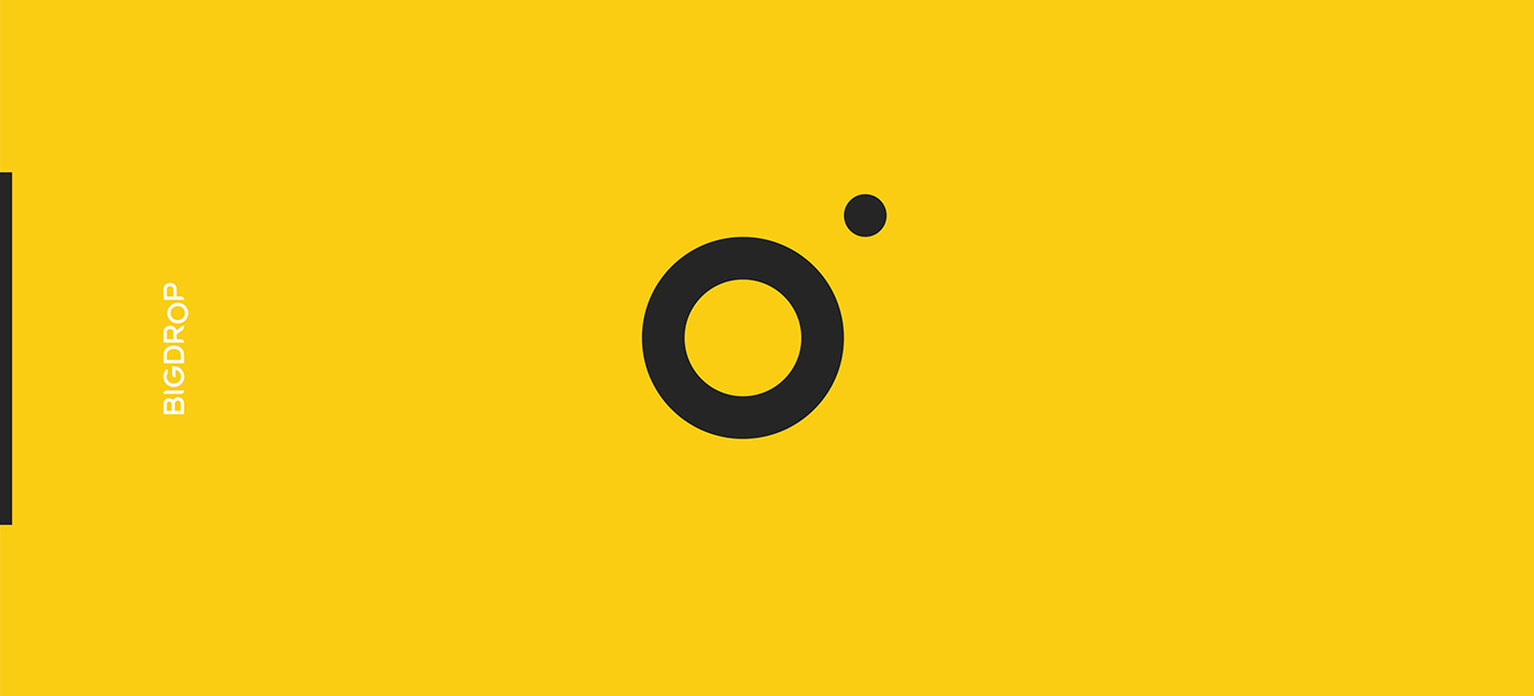 drop little BigDrop yellow circle logo identity