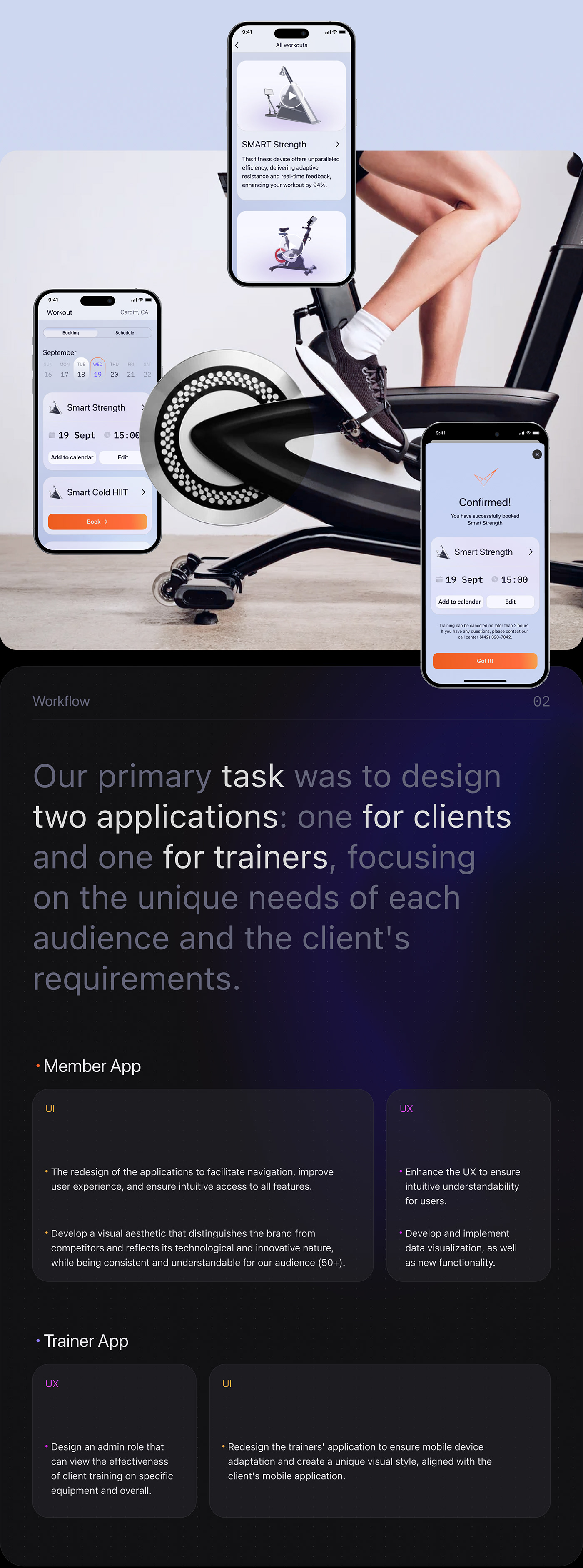 fitness healthcare Mobile app user experience application product design  workout спорт