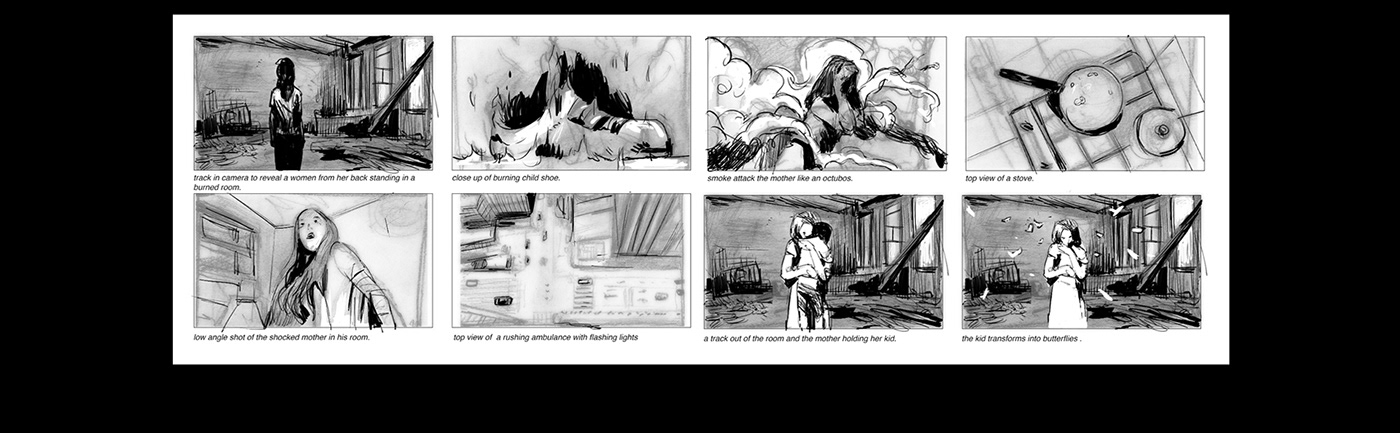 burn Character design  egypt Health hospital medical motion noir comic storyboard victims