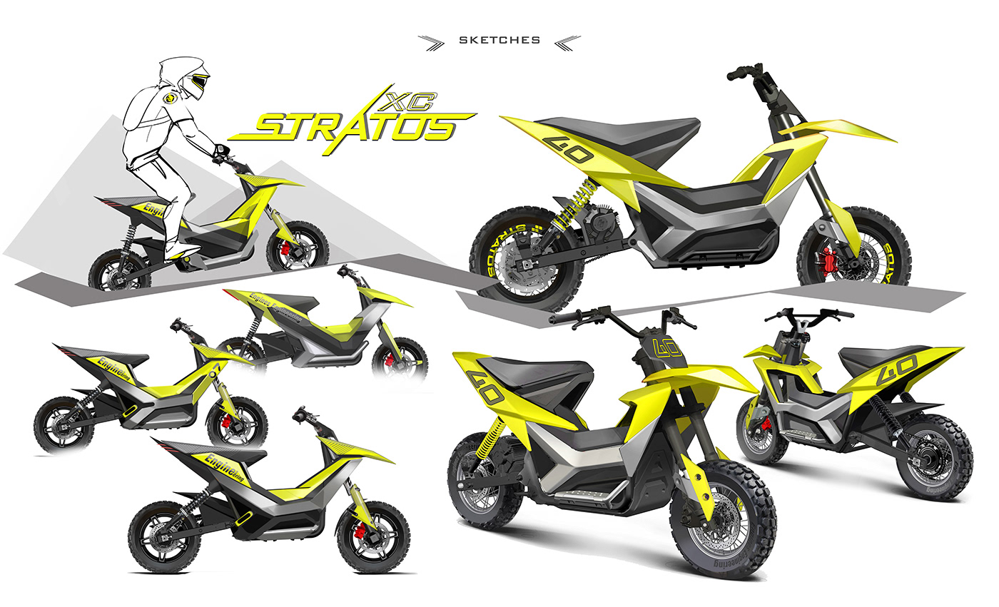 motorcycle design concept product design  Bike automotive   moto Scooter transportation prototype