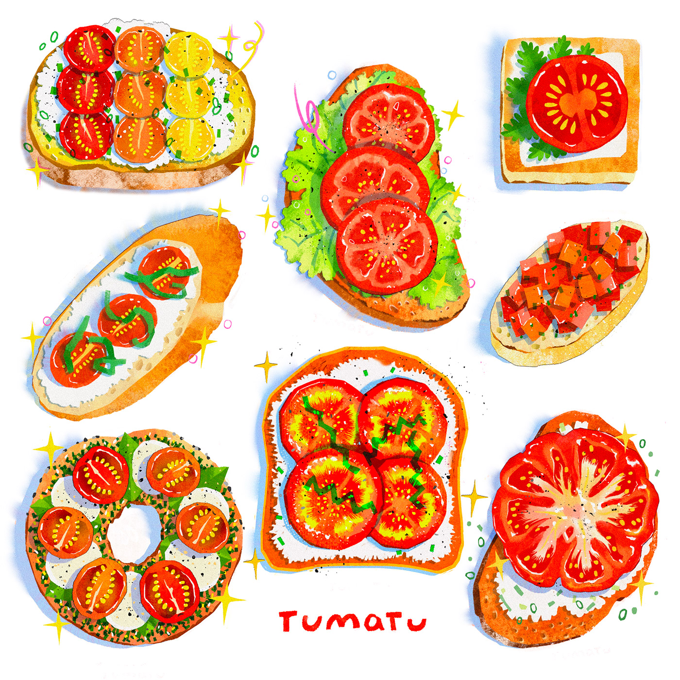 food illustration artwork