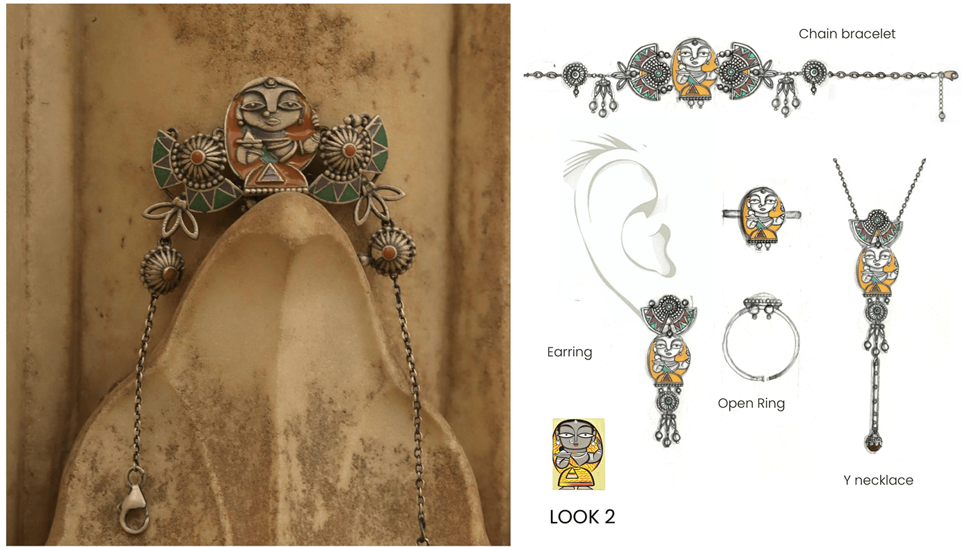 shaya minakari silver Jewellery design