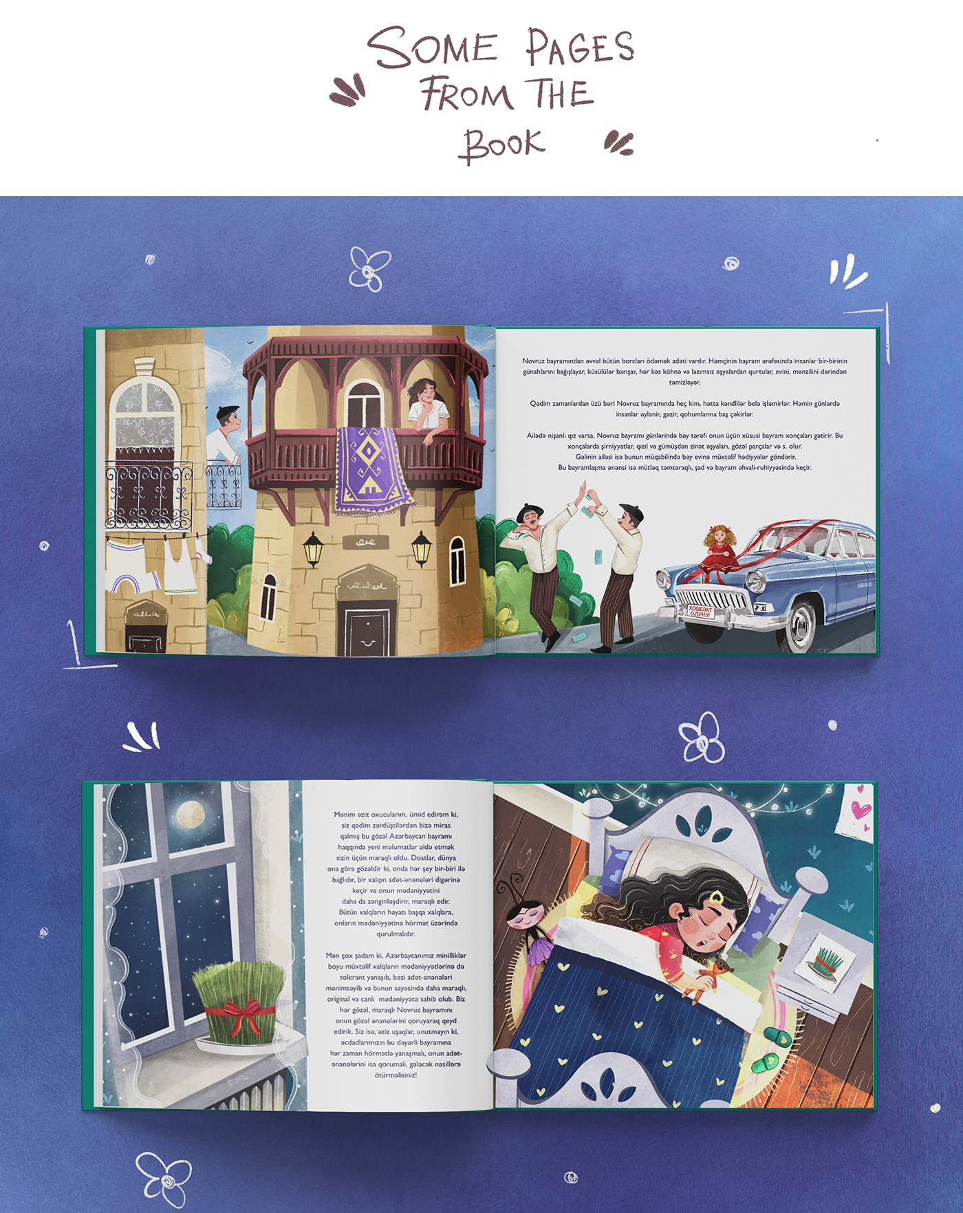 Novruz norooz nowruz book Illustrator ILLUSTRATION  Procreate childreen childreensbook midsummer