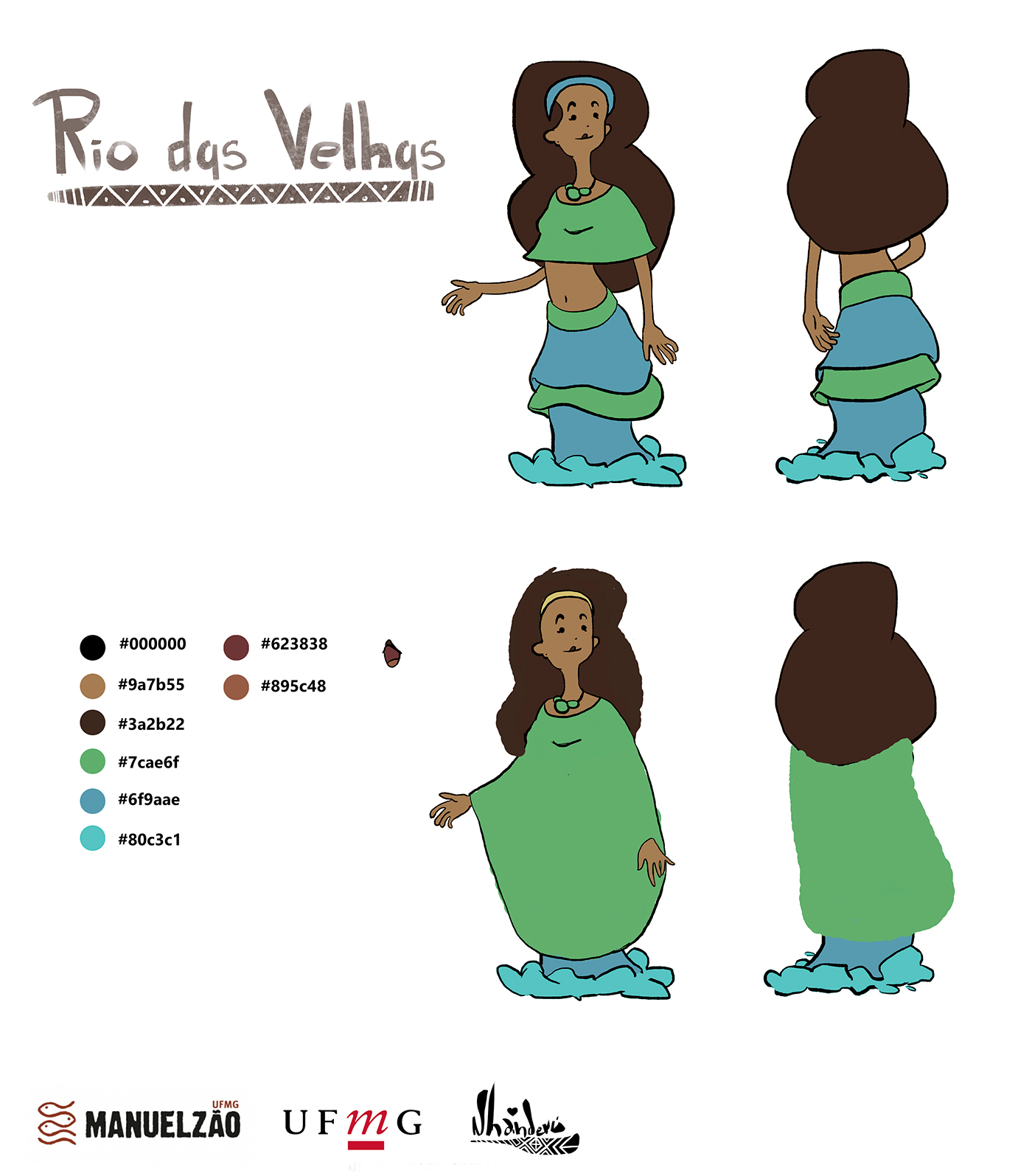 Rio das Velhas Projeto manuelzão Nhanderú animação Luiz Prado design de personagens Ilustração Cenário Prop Design