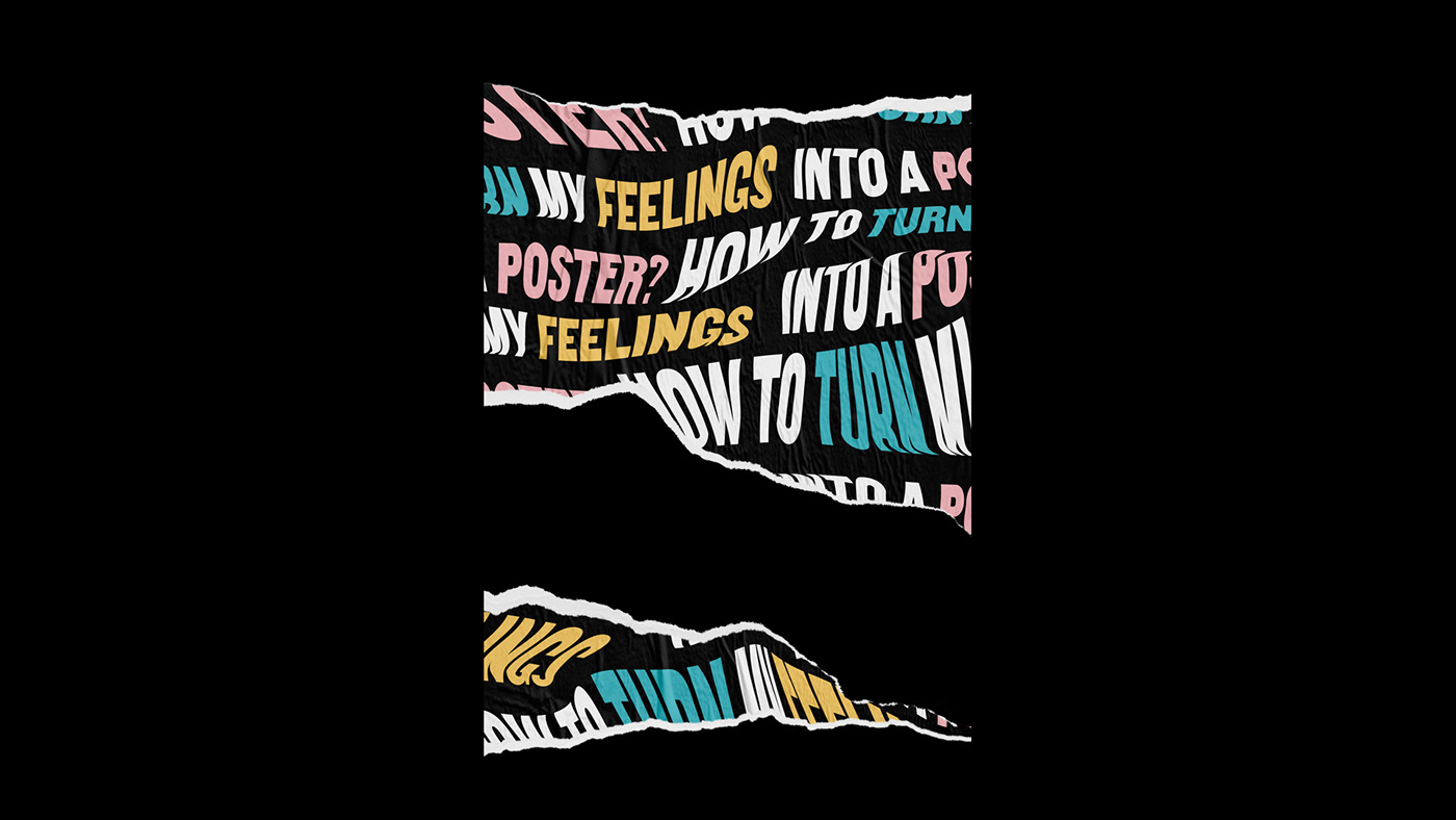 poster Poster Design Behance design feelings graphic design  branding  minimal personal project