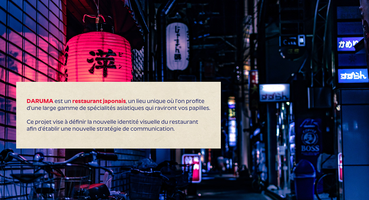 daruma Food  Hiragana identité visuelle identity japan japanese logo restaurant