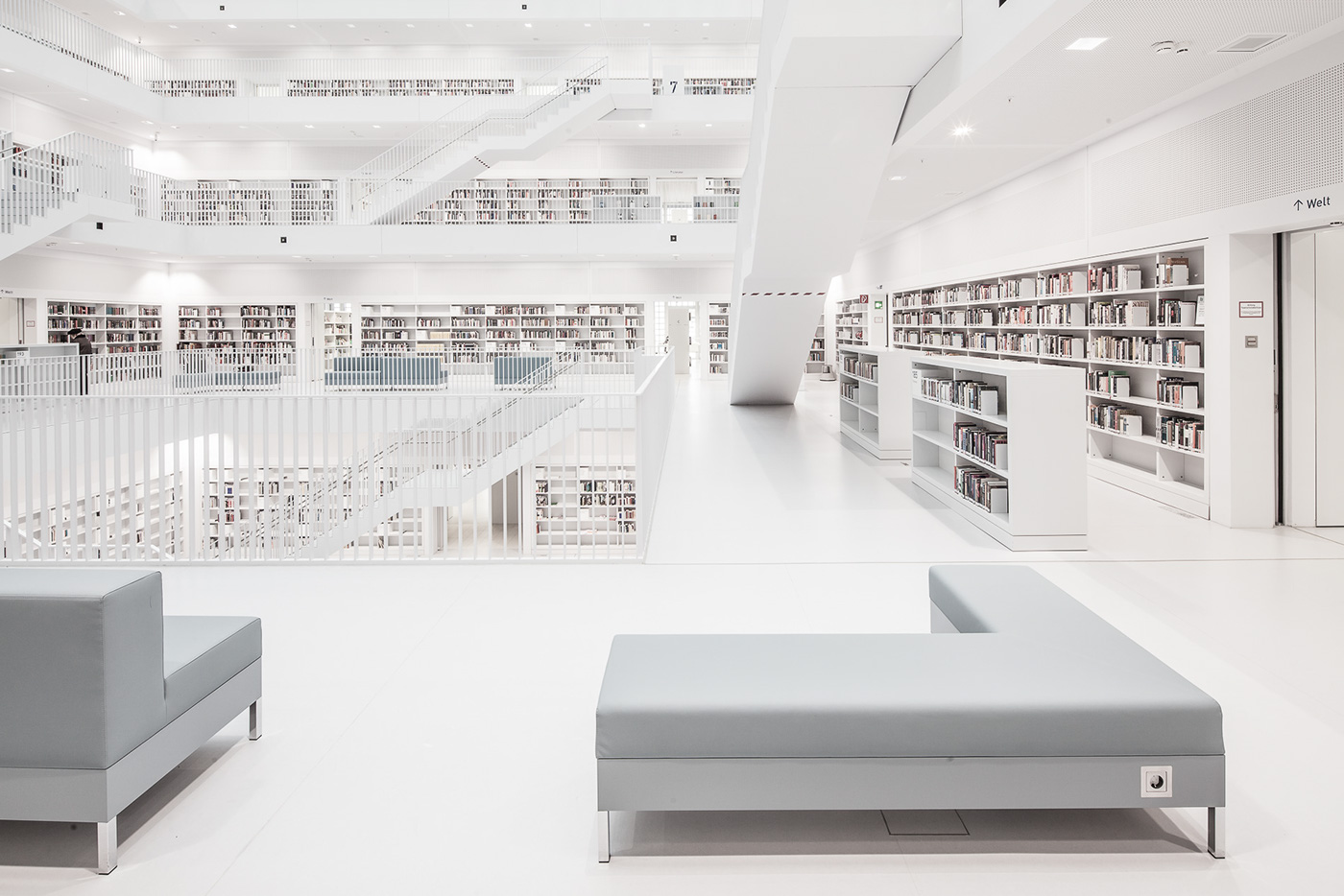 architecture Photography  library stuttgart germany