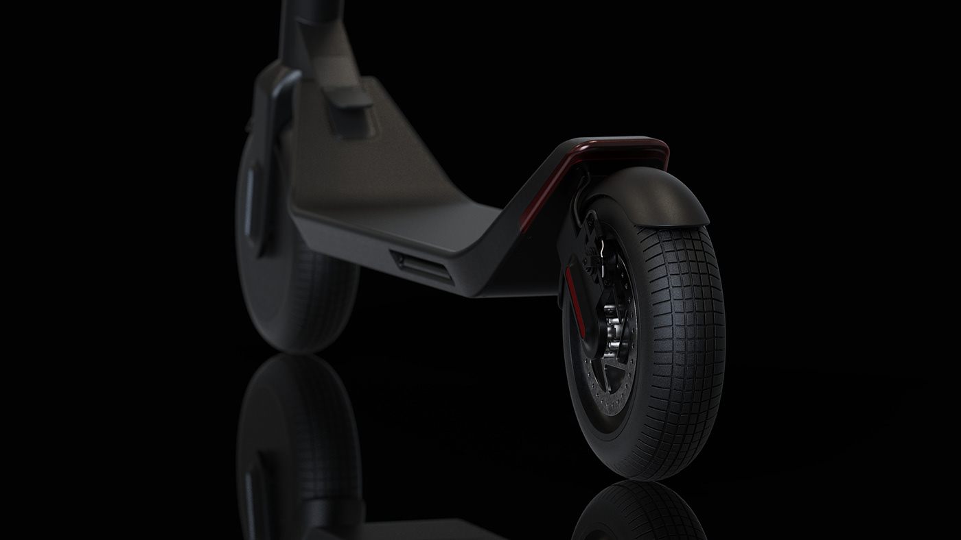 3D design electric industrial design  keyshot product product design  Render Scooter mobility