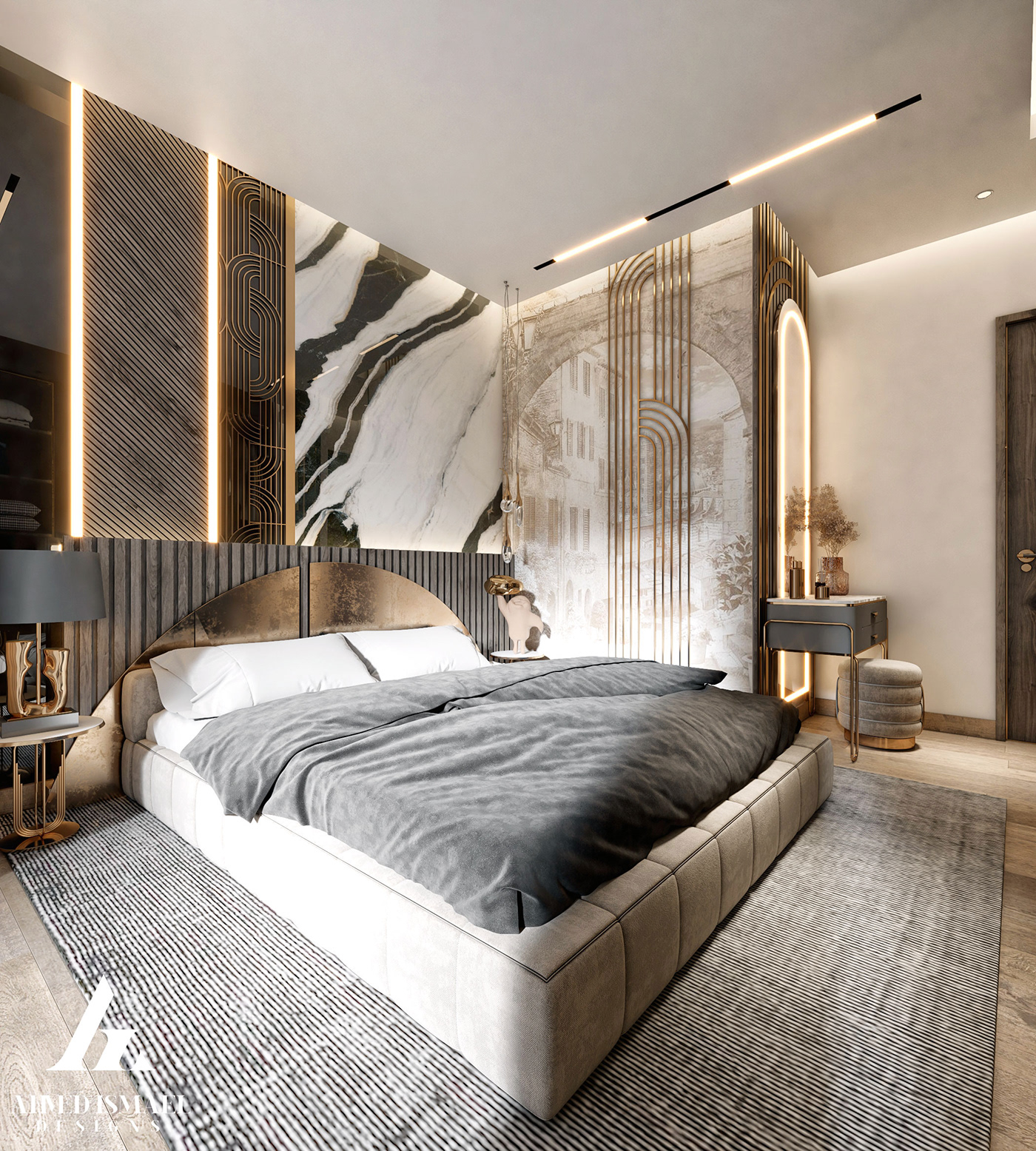 architecture visualization 3D interior design  modern 3ds max design bedroom bedroom design Interior