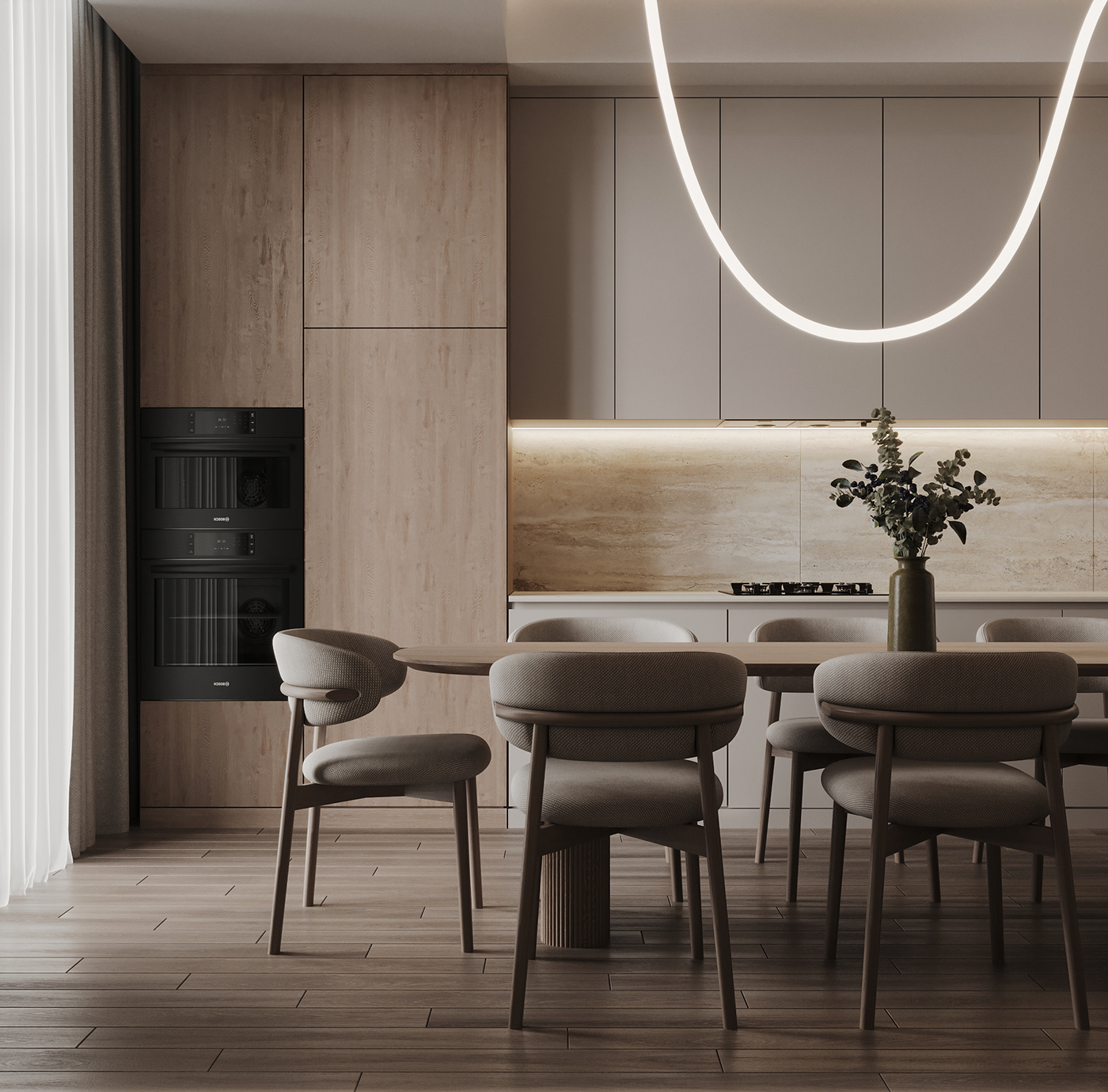 interior design  archviz corona render  Japandi Modern Design visualization render lovers