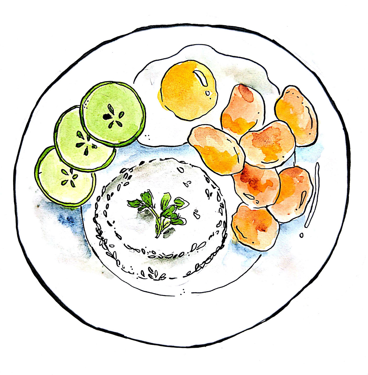 Food  food illustration watercolors ILLUSTRATION  painting  