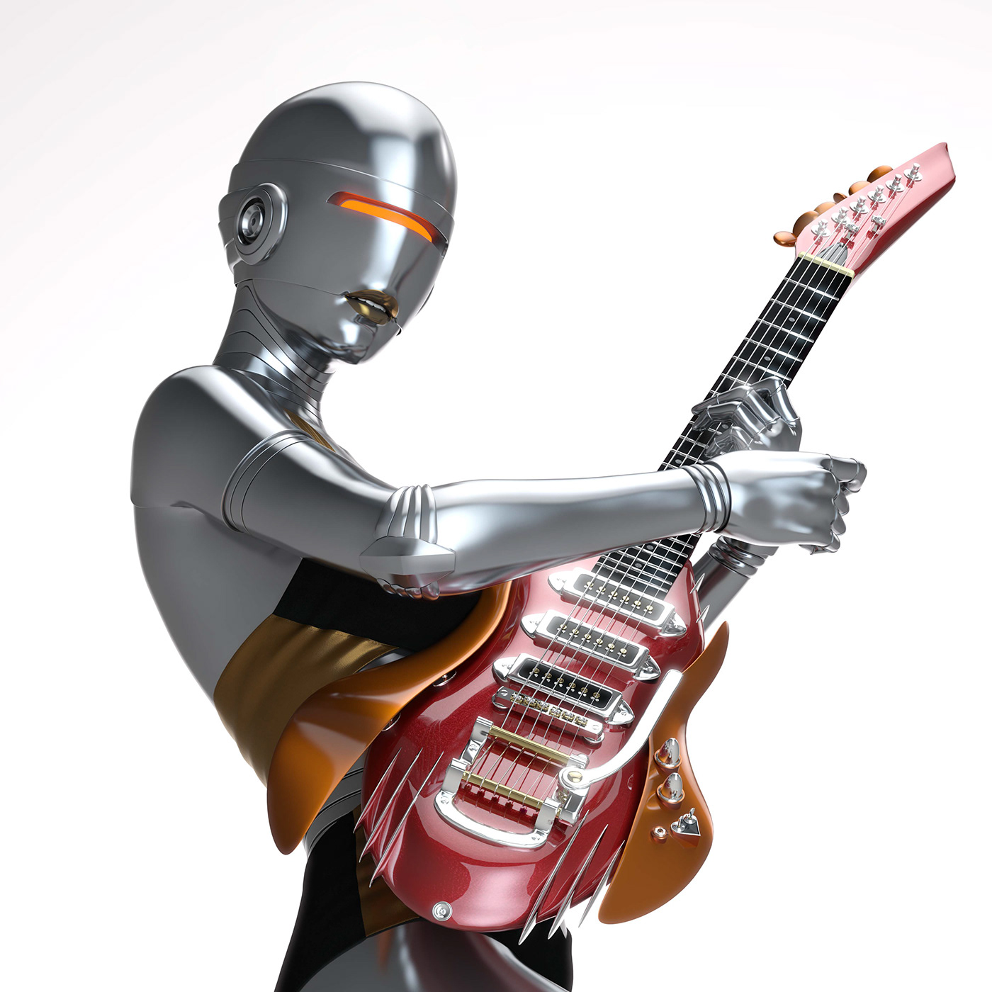 carlo molinari robot Sorayama chitarra guitar music