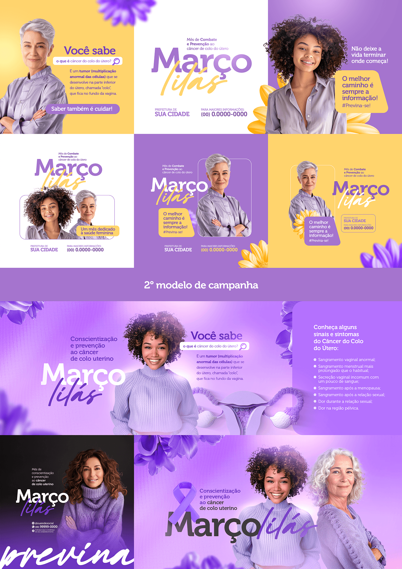 #campanha #cancer #Design #cancerdecolodoutero #marco #marçolilás #prevenção