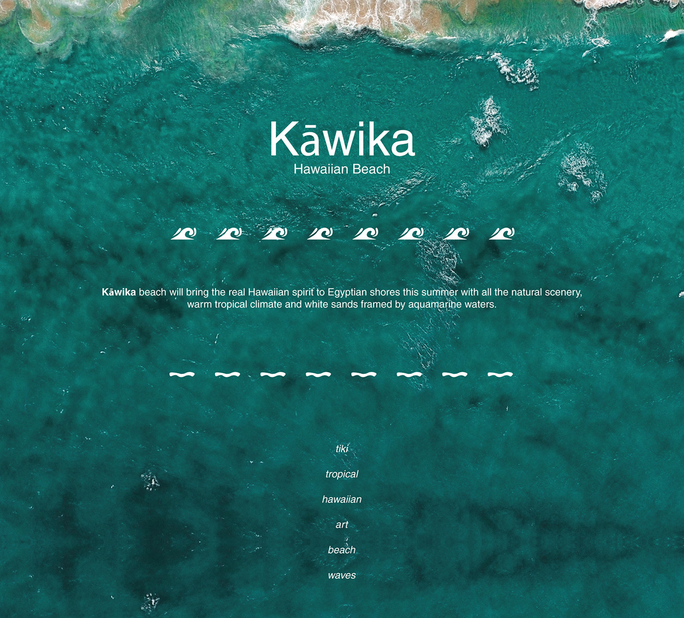 Tiki hawai hwaiian art logo beach egypt northcoast Tropical waves