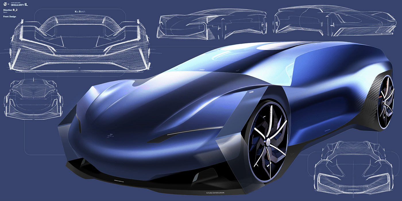 automotive   Automotive design cardesign graphic design  paint rendering sketch sketching Transportation Design volkswagen