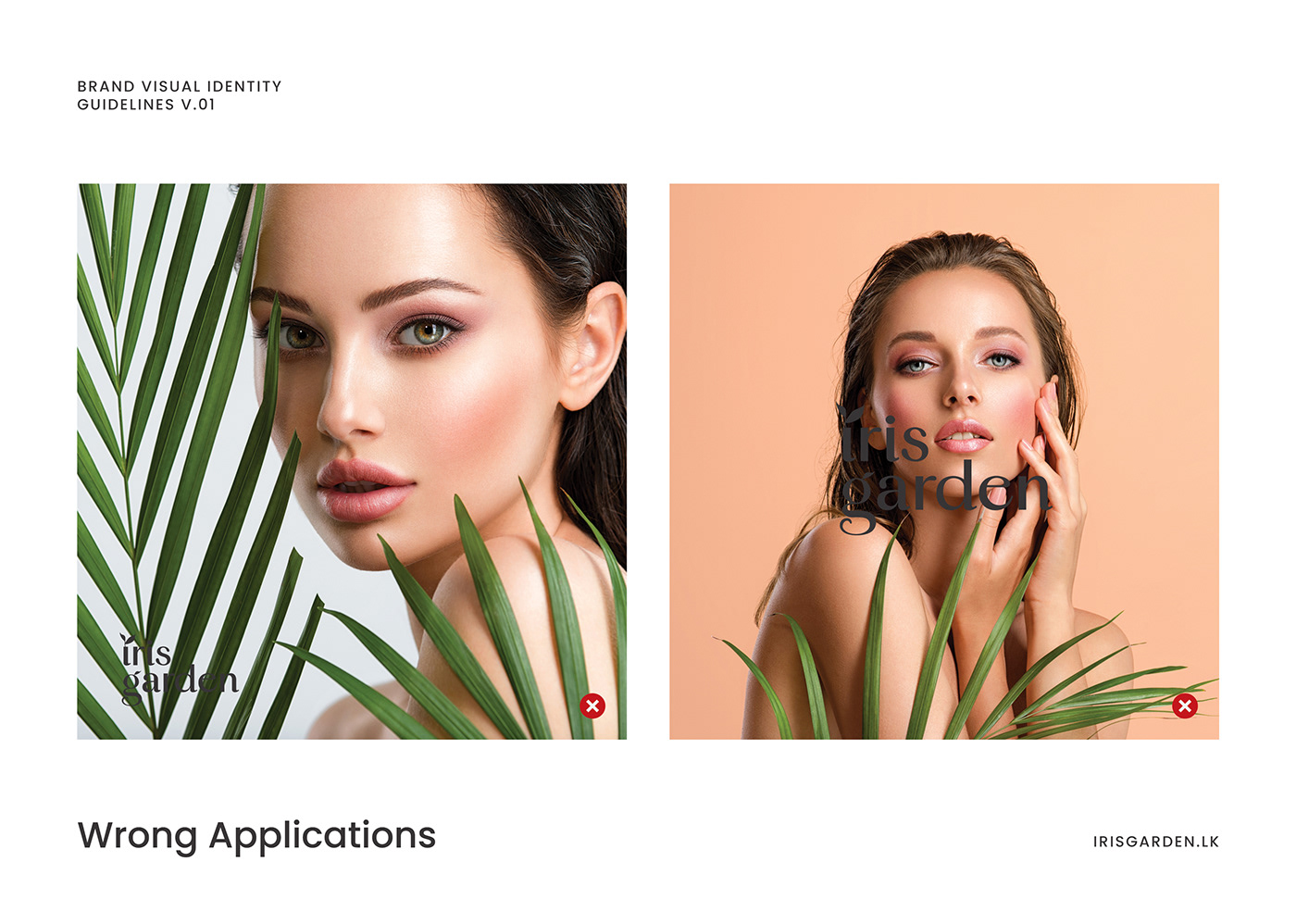 brand style guide cosmetics Daya Graphics identity iris garden iris garden logo label design Logo Design Packaging product design 