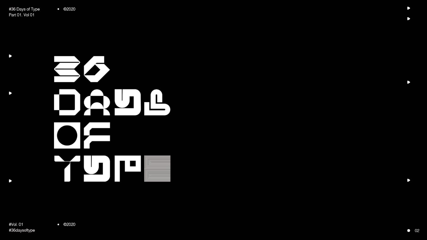 36daysoftype font logo Logotype minimal type Typeface typo typography  
