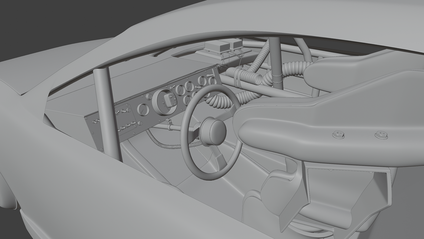 3D 3d modeling blender blender 3d camaro chevrolet NASCAR Substance Painter car