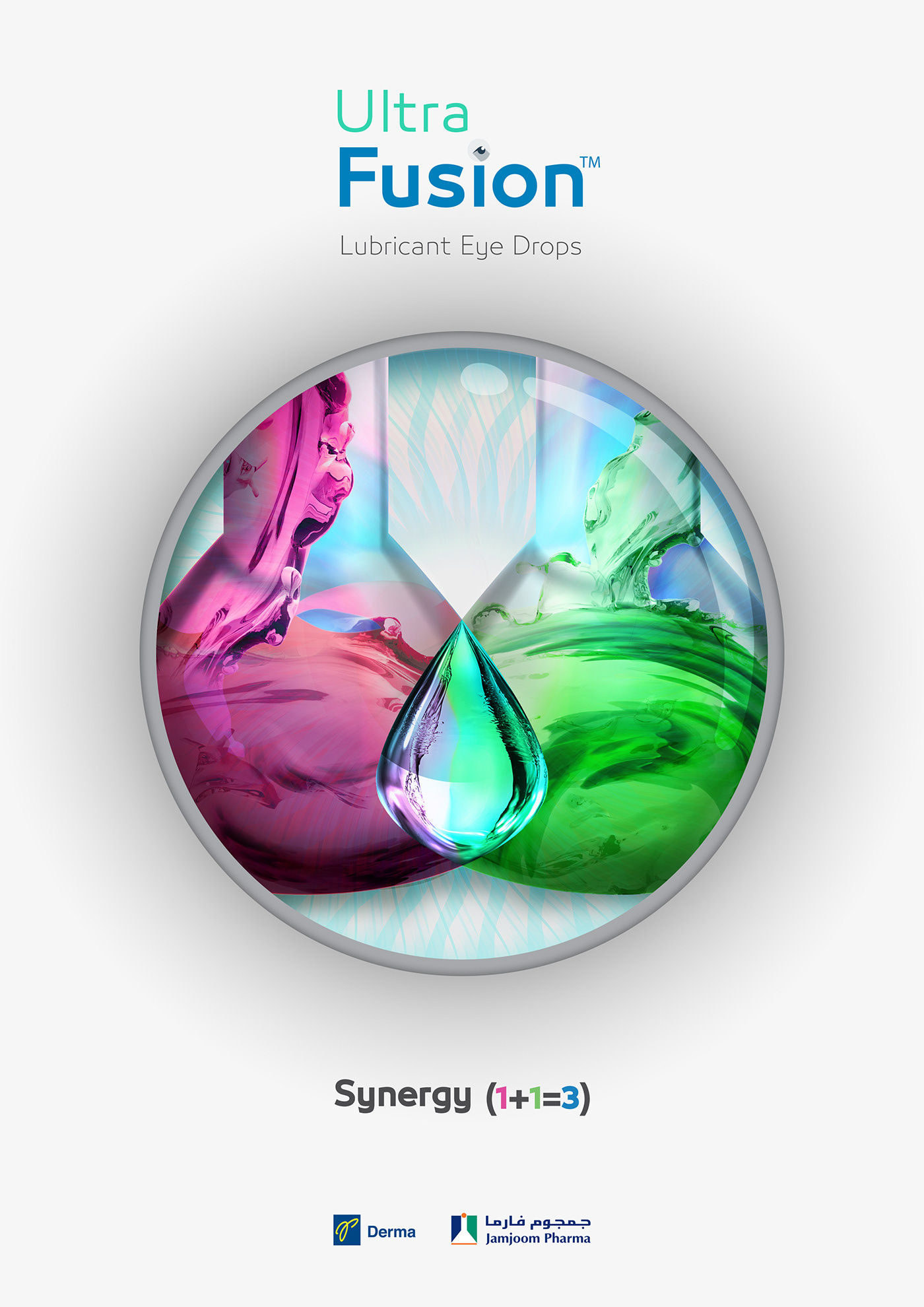 advertisement concept eye drop Health healthcare medical medicine synergy Ultra Fusion visual design