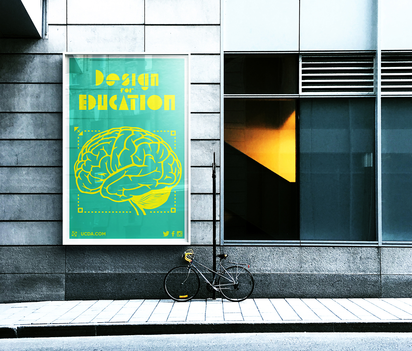 education poster UCDA design for education education design school Student design student