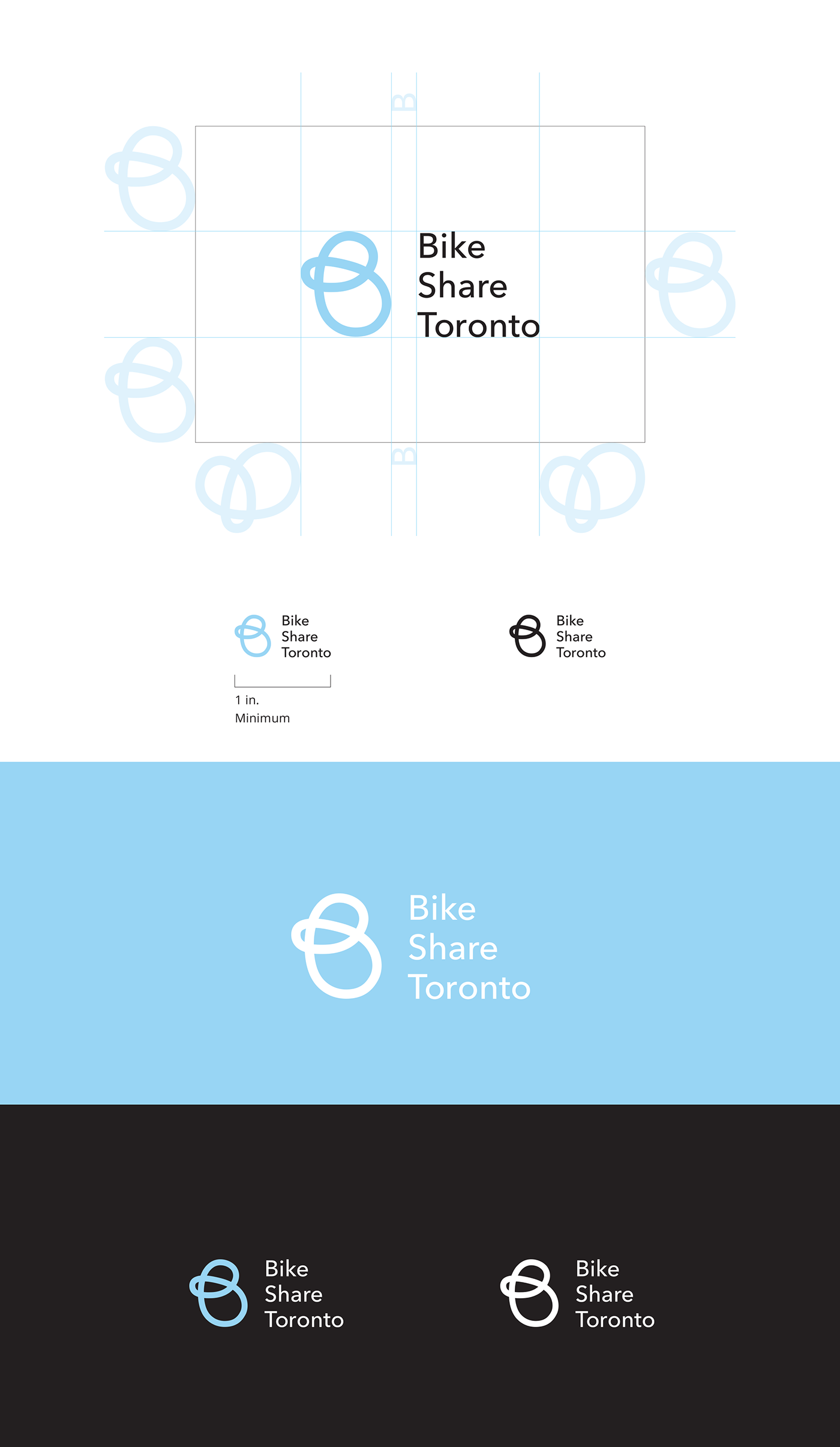 rebranding Bike bikeshare Toronto eco Health identity poster manual logo