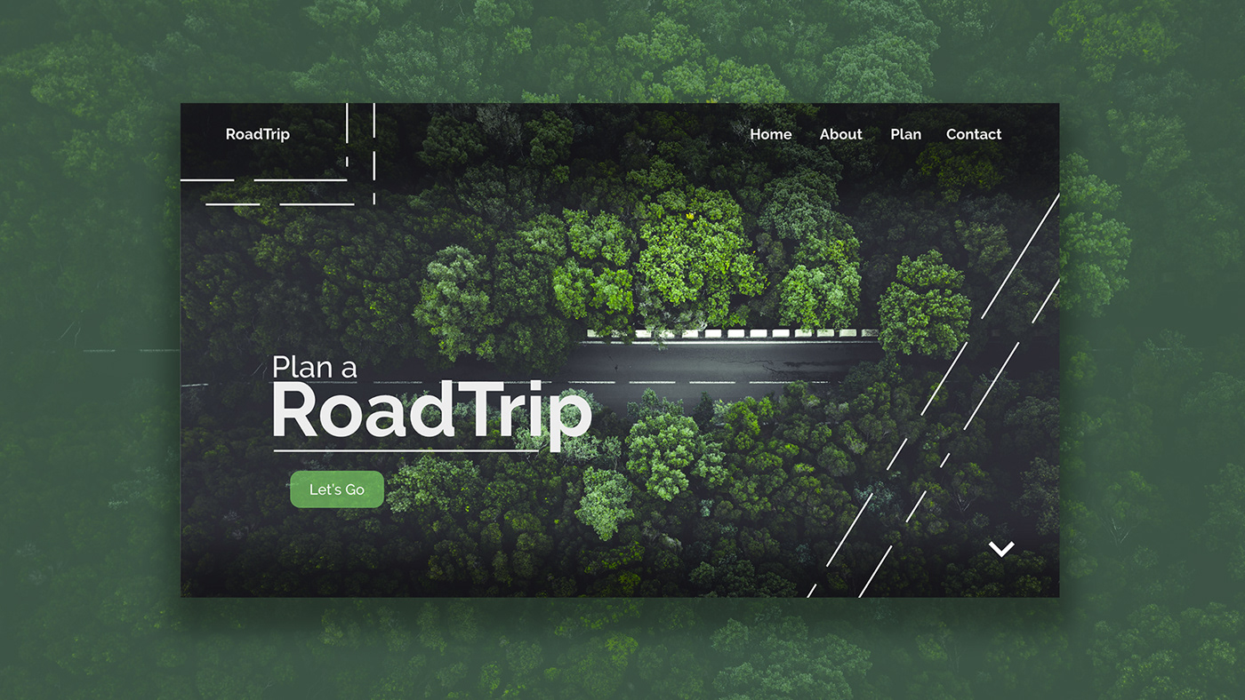 Web Design  RoadTrip adobe photoshop xD