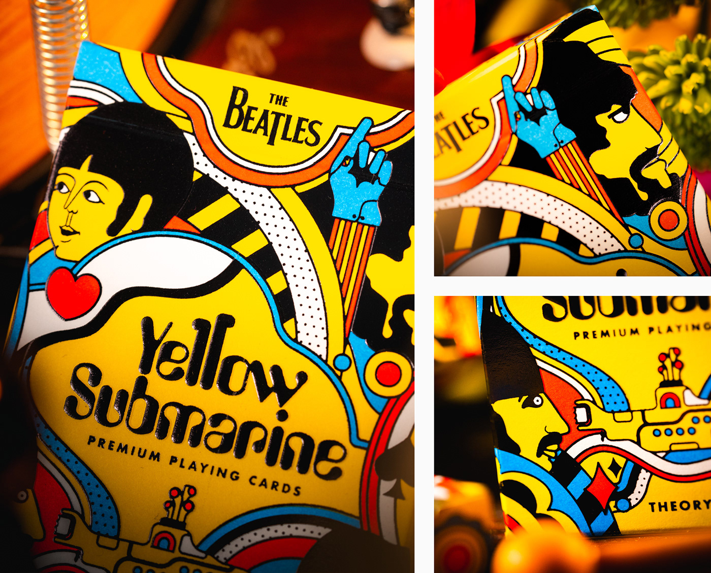 cards deck design game Packaging Playing Cards the beatles Yellow Submarine