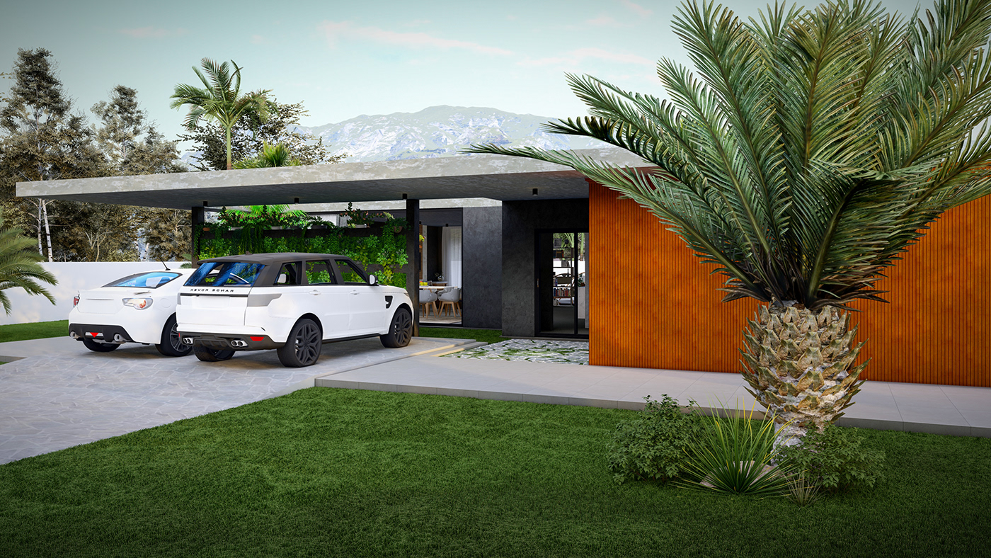 hotel architecture visualization interior design  modern 3D exterior 3ds max