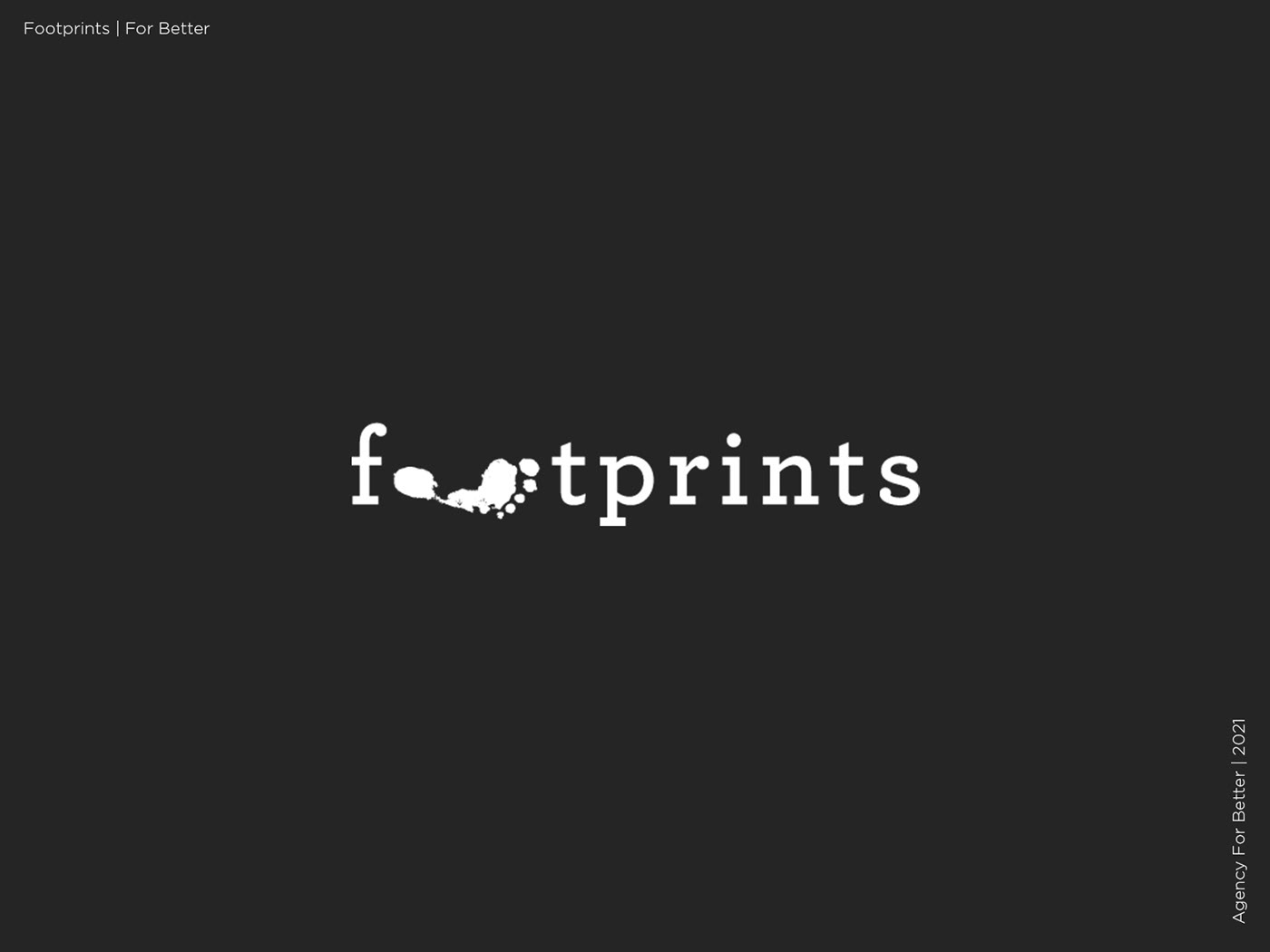 Horizontal logo for Footprints documentary series.