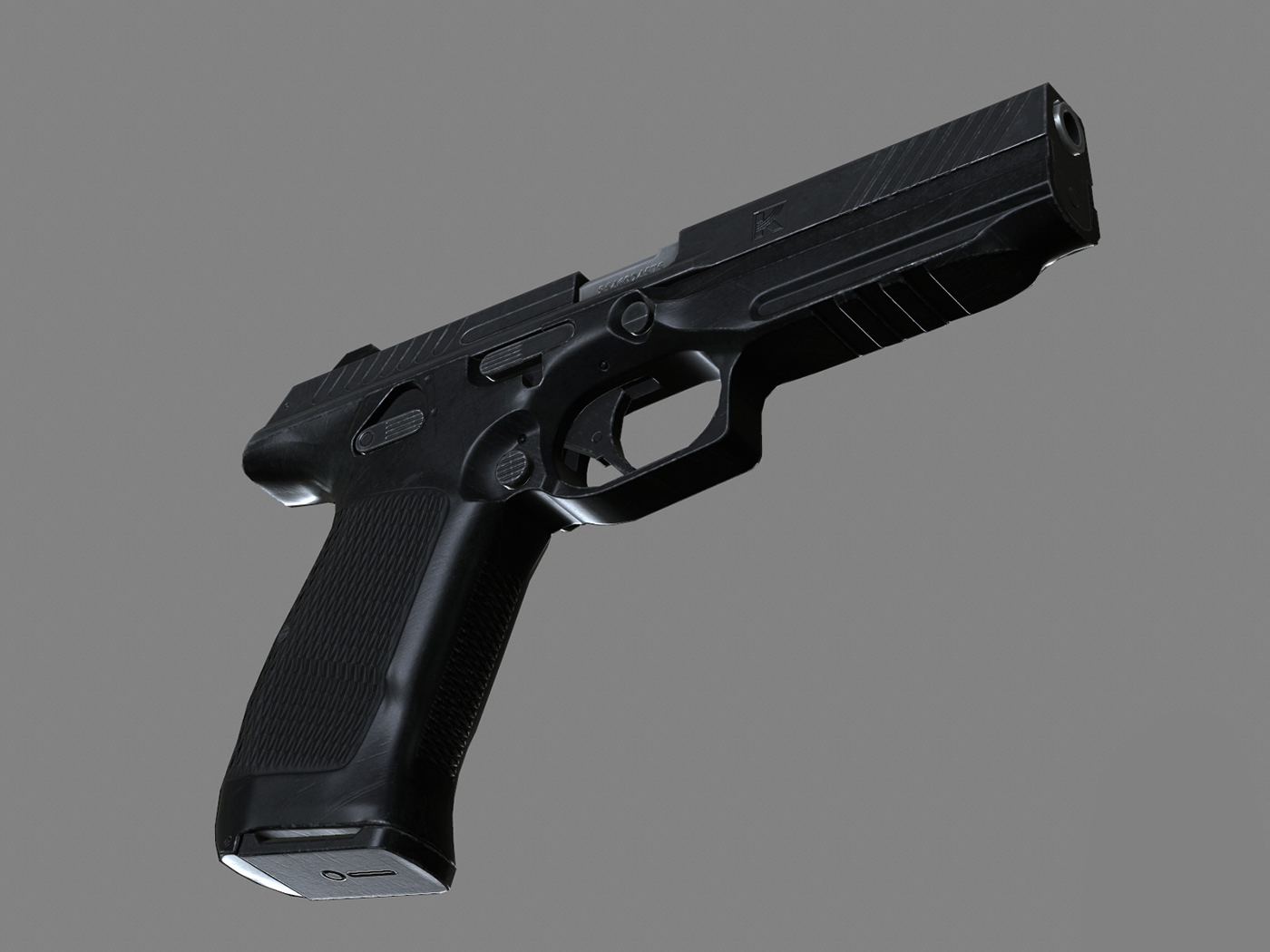 AR game Gun lebedev low-poly Military PBR pistol vr weapons